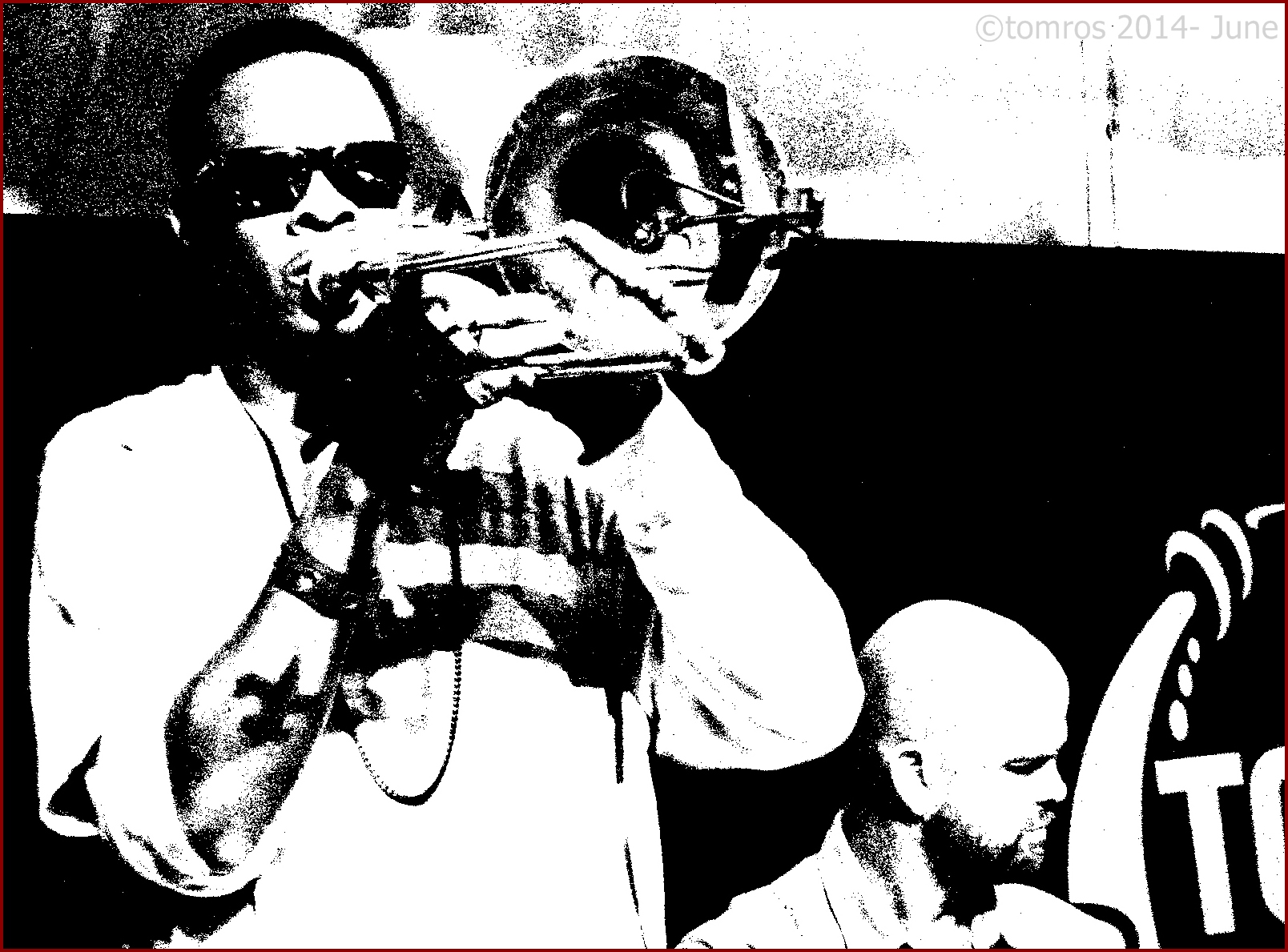 Corey Henry with Galactic Band at Toronto Jazz Festival, June 23, 2014.