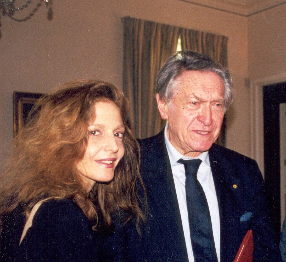 Lisa Kirchner with composer Leon Kirchner