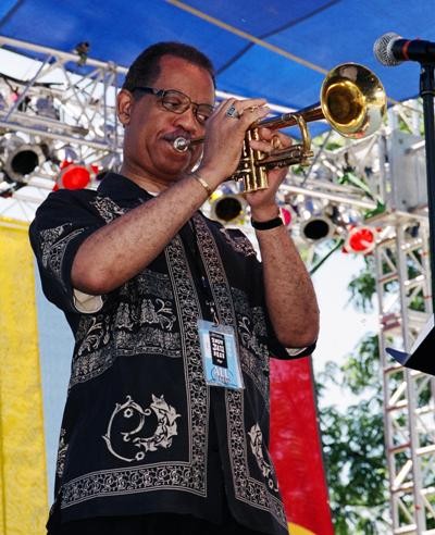 Dr. David Hardiman, Sr. playing at Indianapolis Jazz Festival