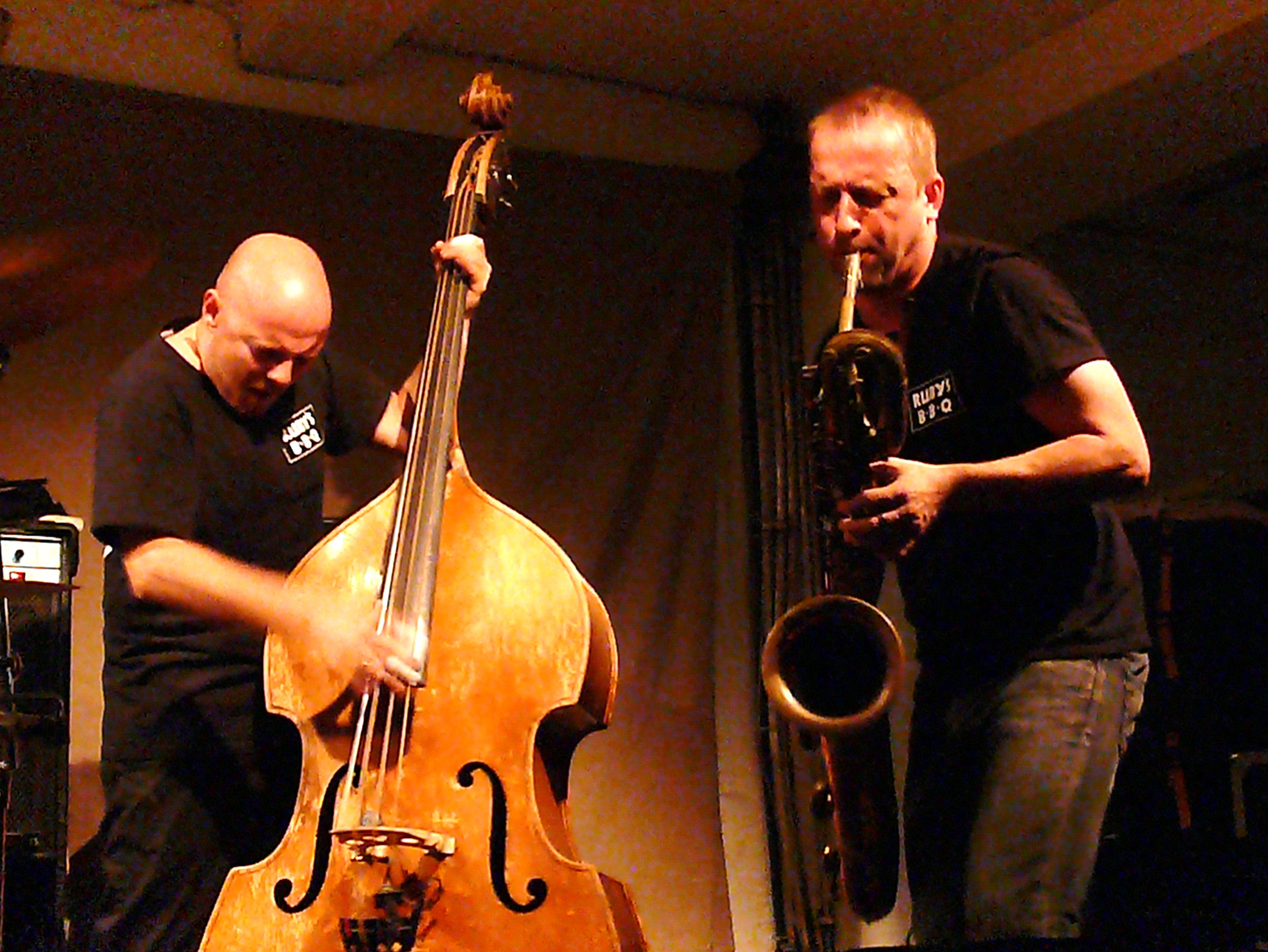 Ingebrigt Haker Flaten And Mats Gustafsson At Cafe Oto, London In October 2011