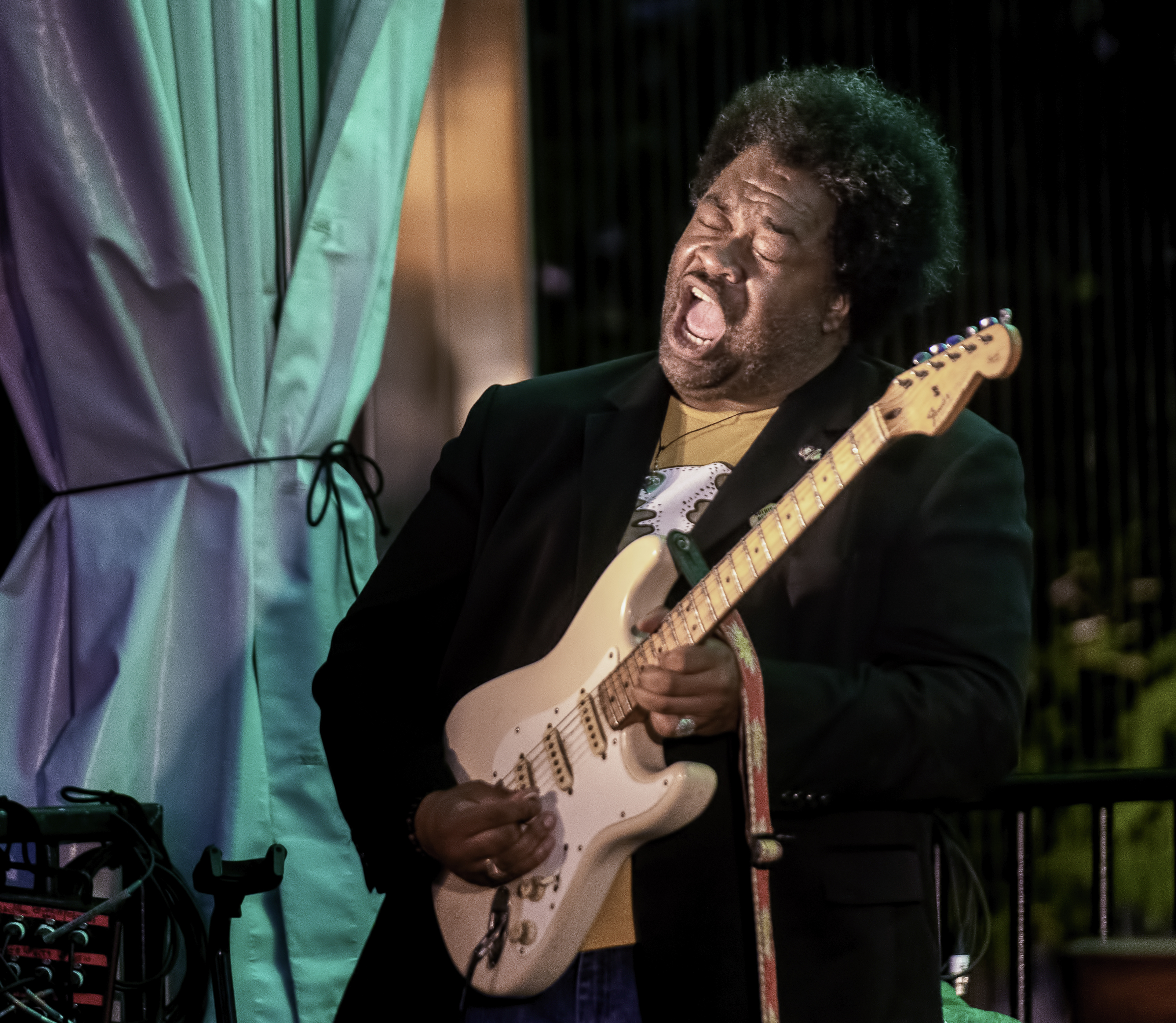 Jimmy James with the Delvon Lamarr Organ Trio at the Toronto Jazz Festival 2019