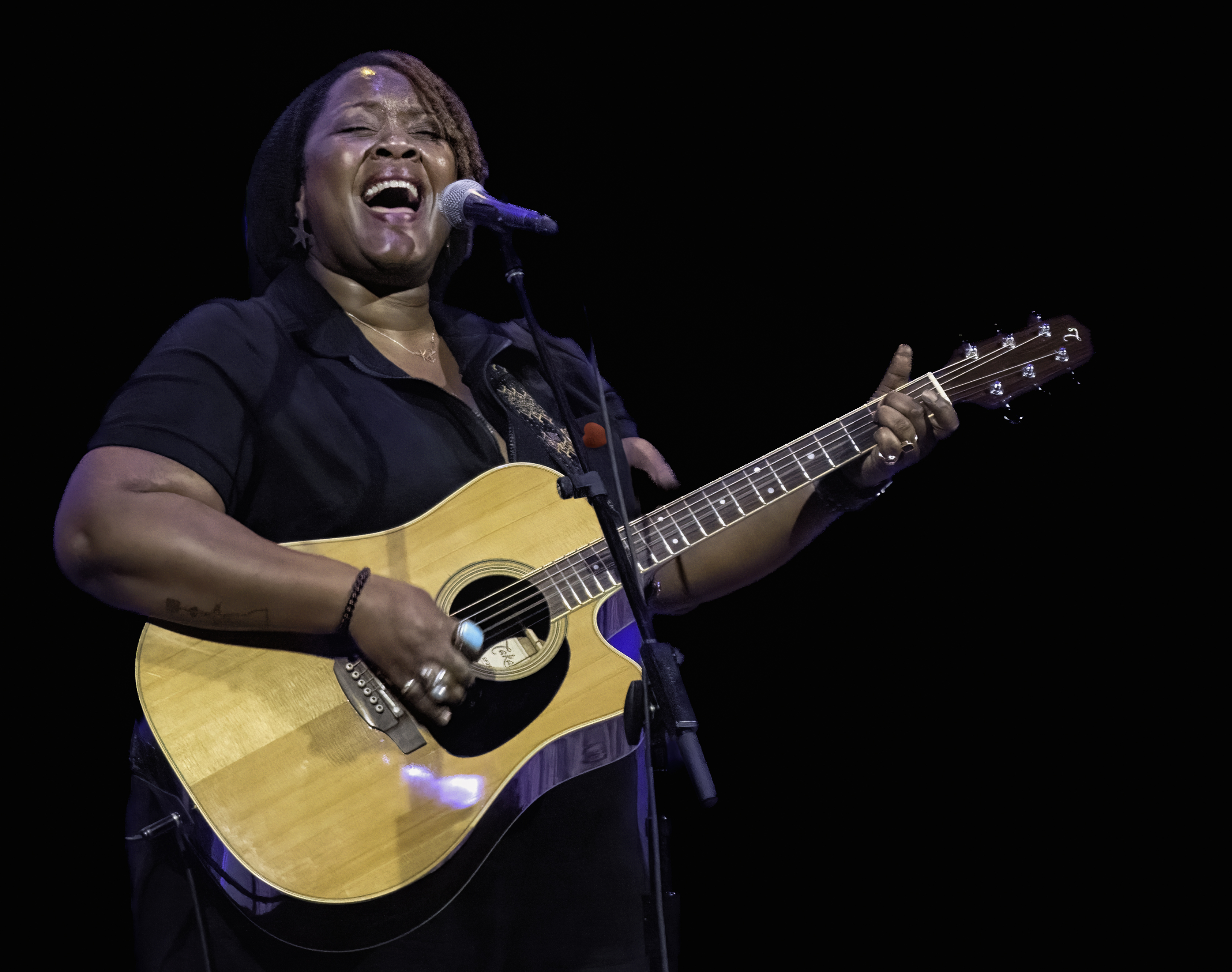 Kyshona Armstrong with Allison Russell at New York City Winery