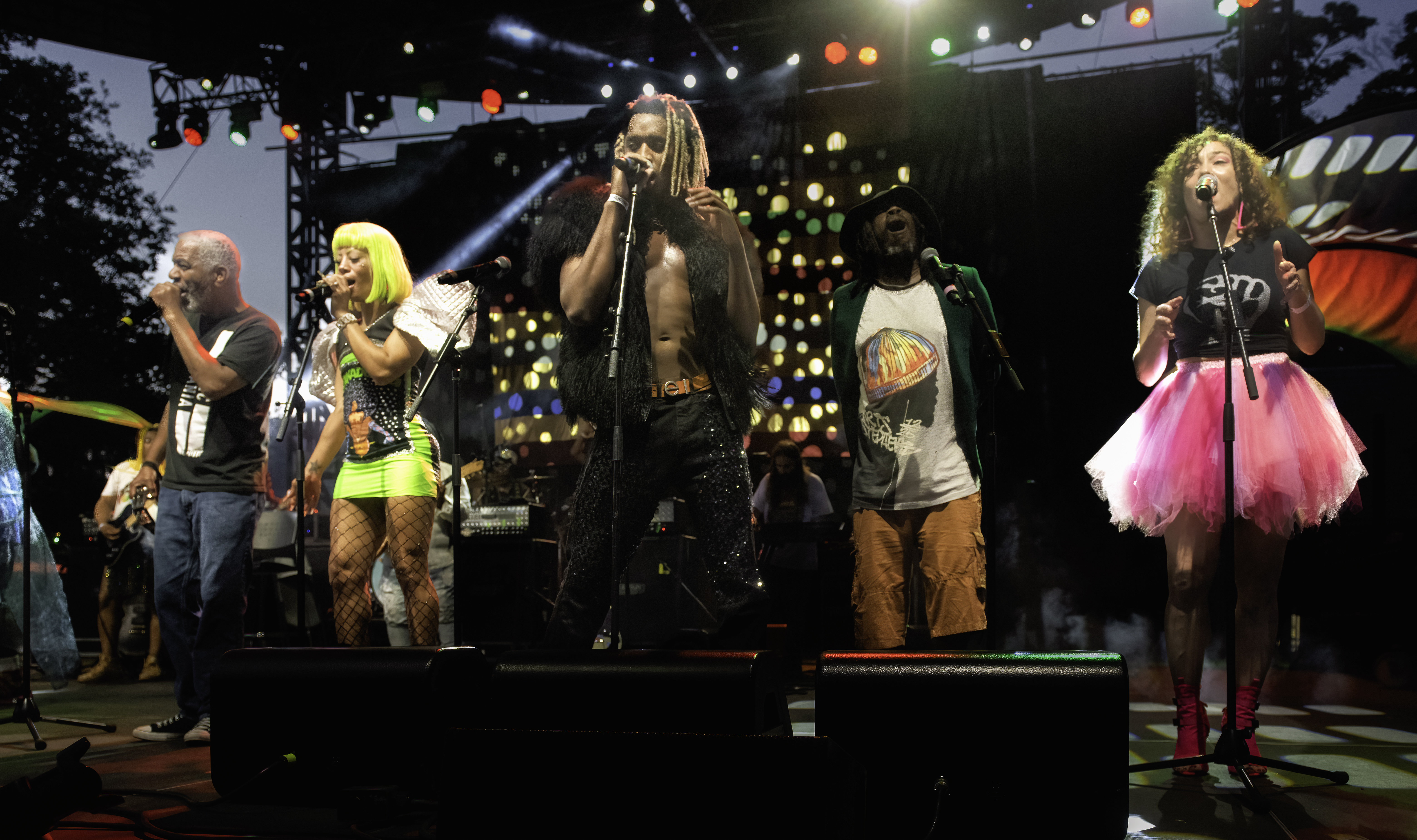 With George Clinton and P-Funk on the One Nation Under A Groove Tour at Central Park SummerStage