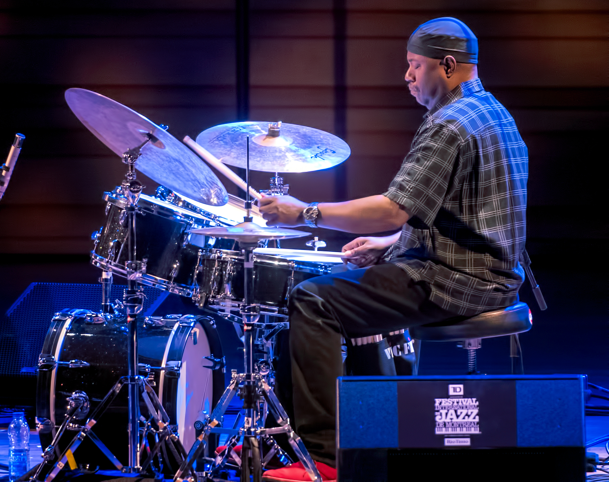 Lenny White with Renee Rosnes at The Montreal International Jazz Festival 2018