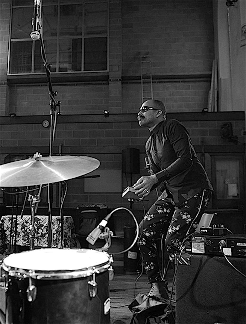 Kahil El Zabar & The Ethnic Heritage Ensemble at Church Of Sound in London.. Photo by Siobhan Bradshaw Photography.
