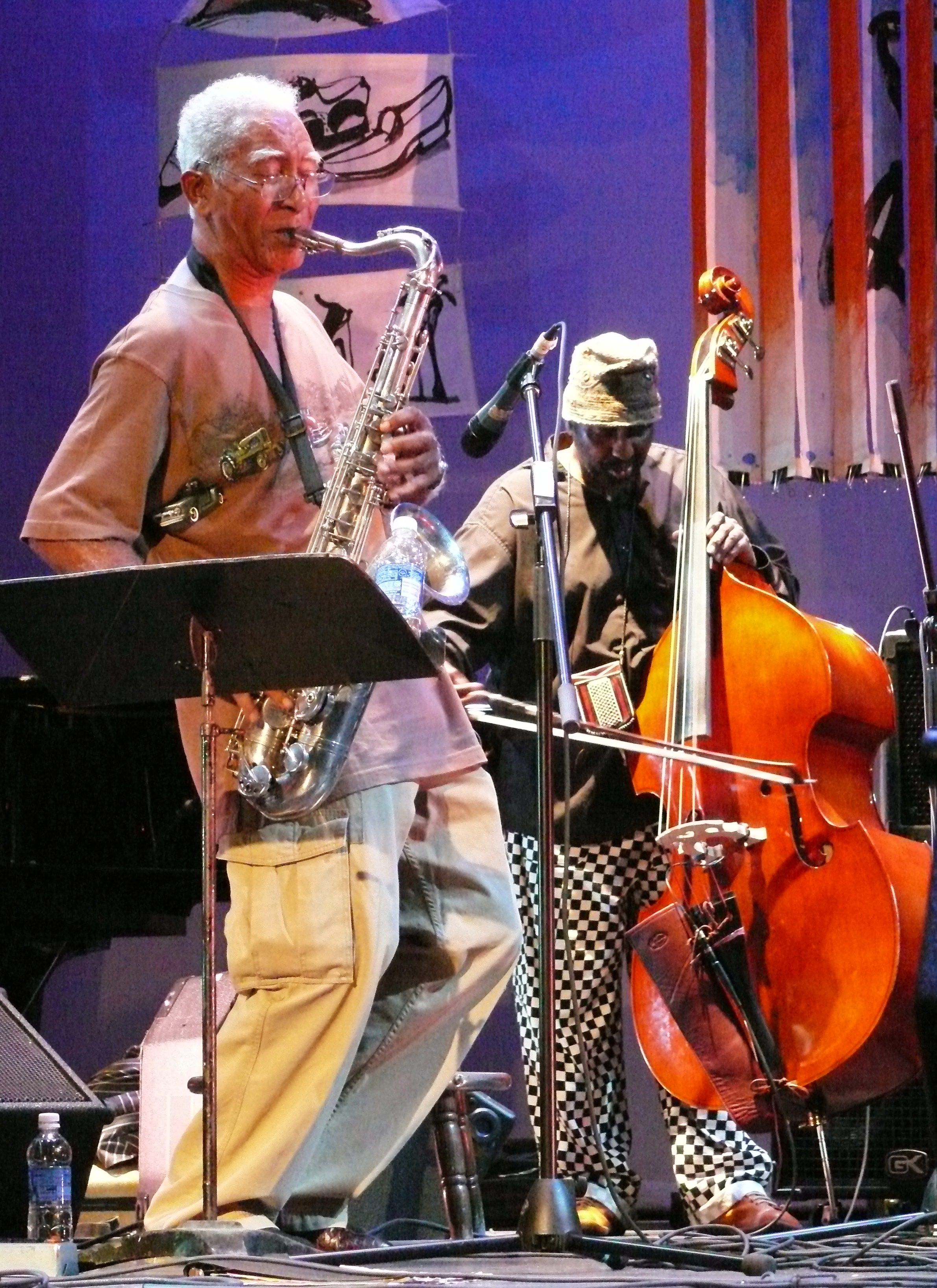 Kidd Jordan and William Parker at Vision Festival 2009