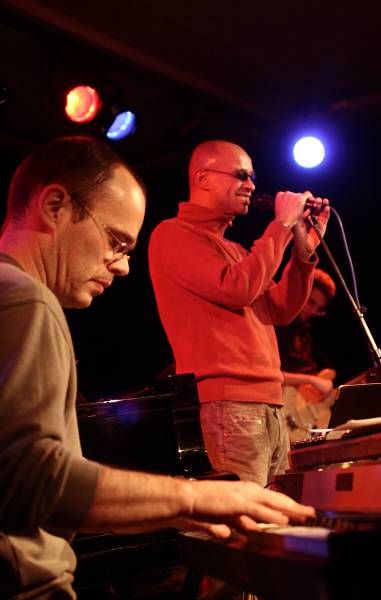 Michel Wintsch and Ernie Odoom with "Liquid Groovement" at the Sud Des Alpes, Amr, Geneva, Switzerland, 2005