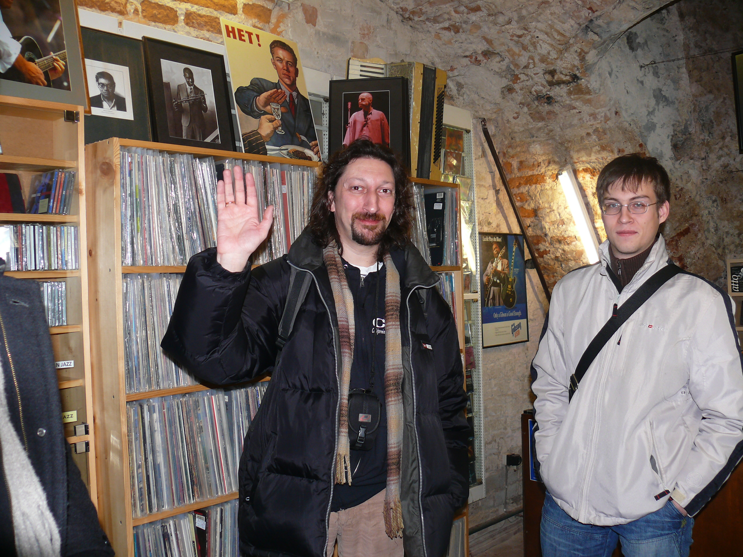 Roman Stolyar and Ilija Belorukov in Thelonious Music Store