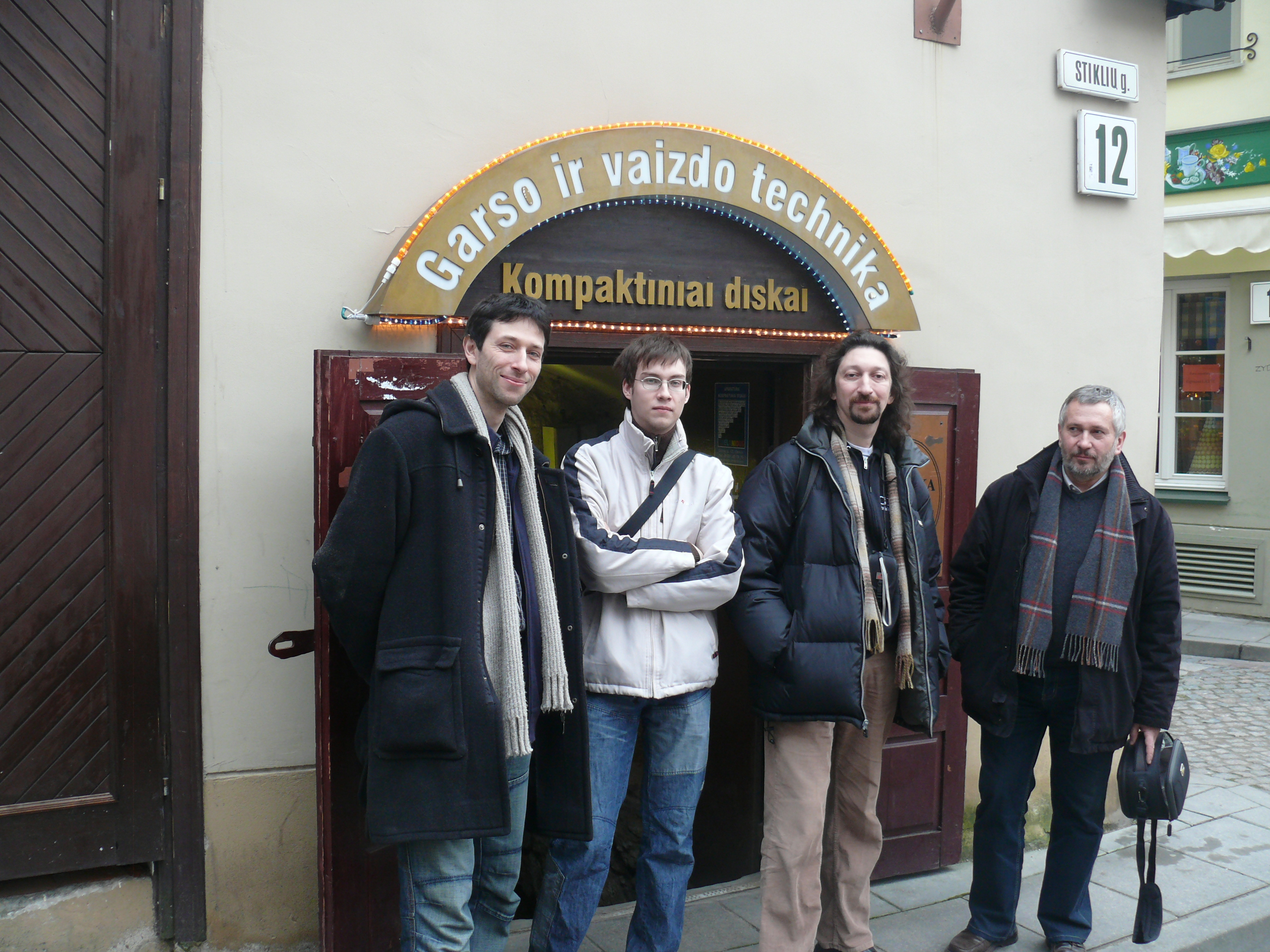 Roman Stolyar and Ilija Belorukov at the Doorsteps of Thelonious Music Store
