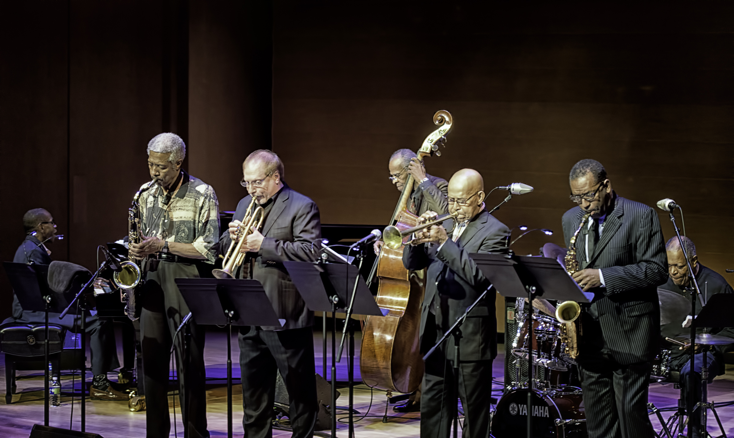 George Cables, Billy Harper, Cecil Mcbee, David Weiss, Eddie Henderson, Billy Hart And Donald Harrison With The Cookers At The Musical Instrument Museum (mim) In Phoenix