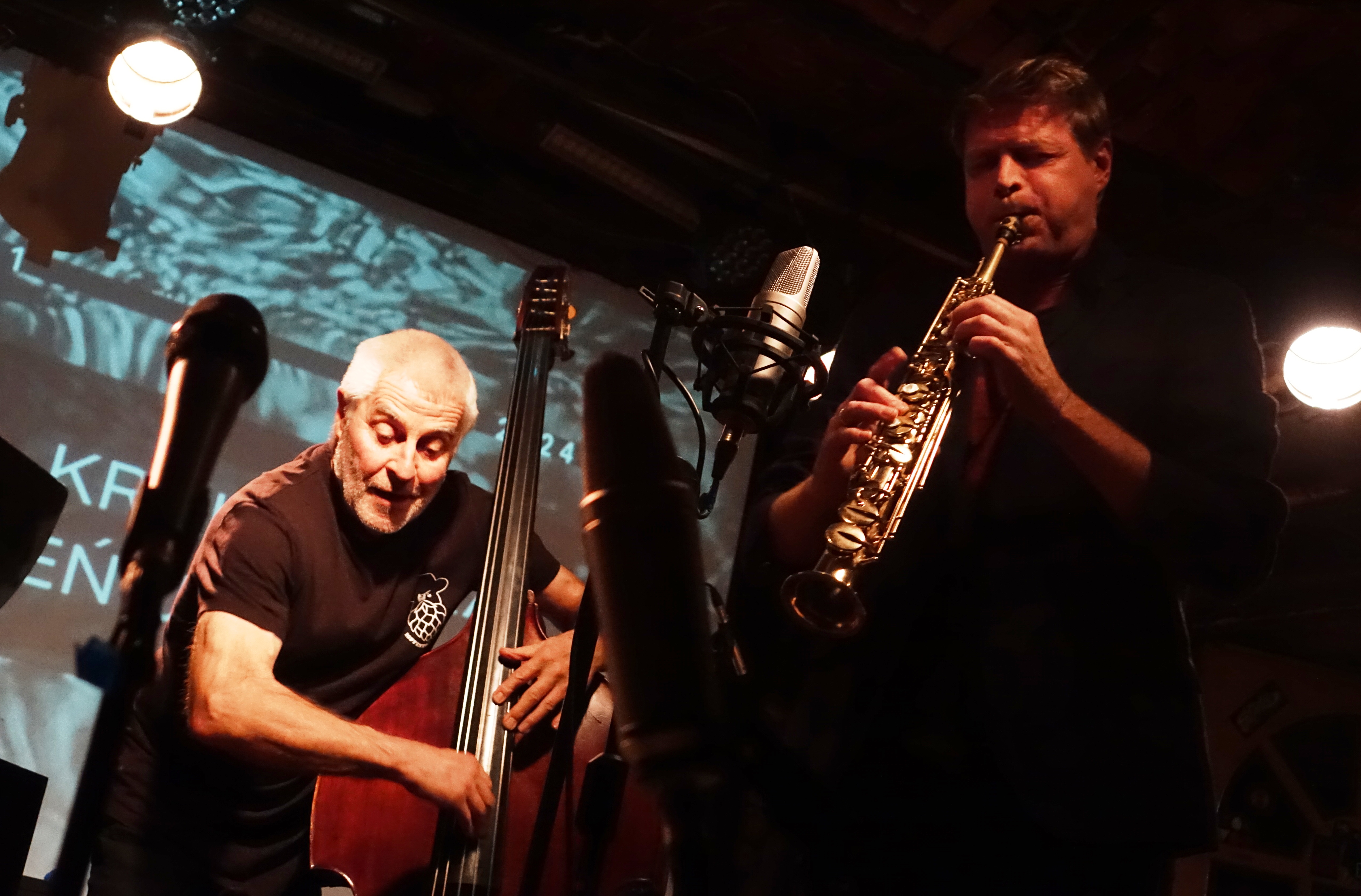 Barry Guy and Torben Snekkestad in Krakow on 19 November 2024
