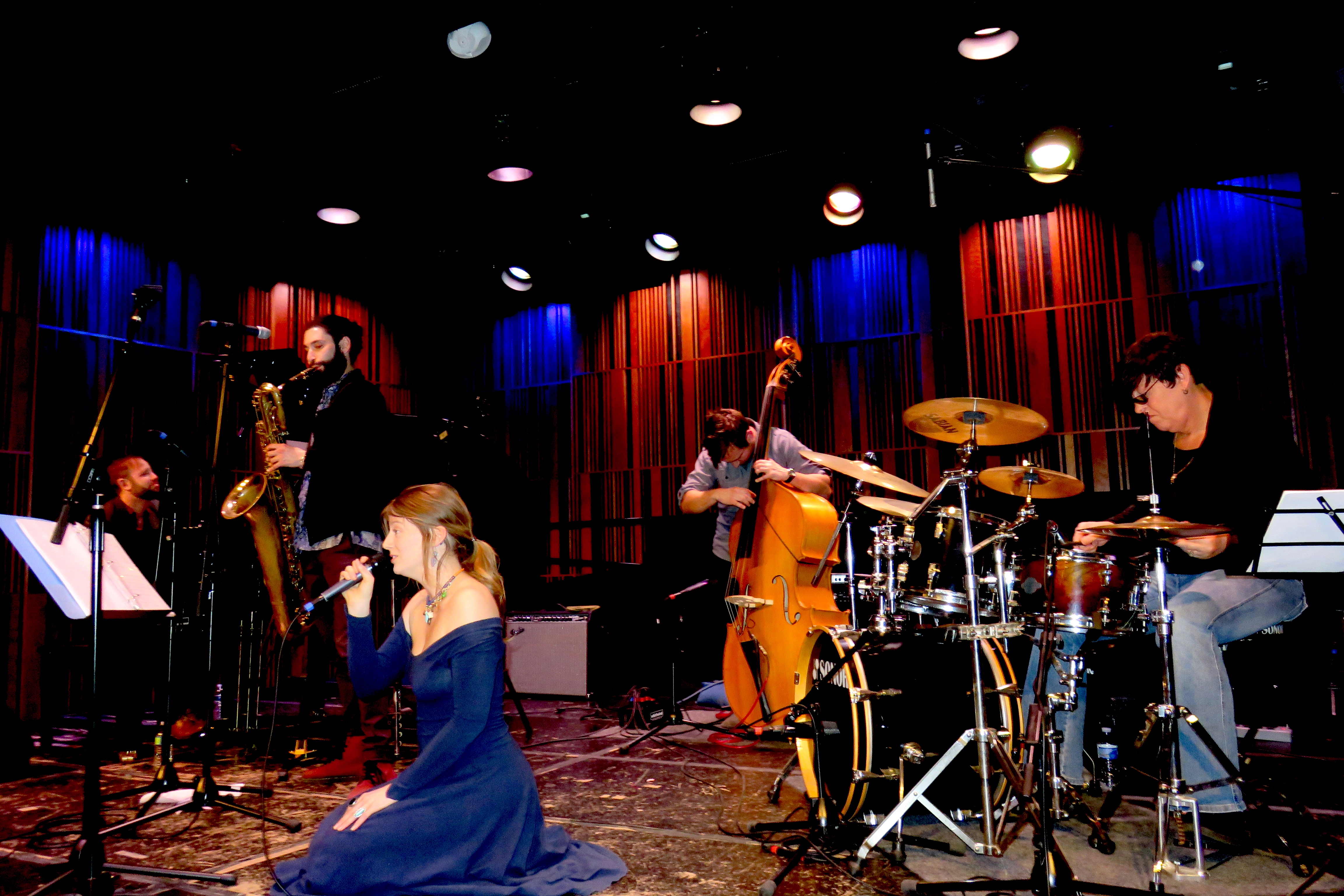 BILLIE DAVIES trio (Davies, Oberla, Watkinson) Featuring Ari Kohn, Allie Porter Live at The New Orleans Jazz Museum