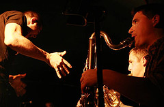 Guillaume Perret,Claude Roux and Patrick Montessuit with "Lebocal" at Catalyse, Geneva, Switzerland, 2005