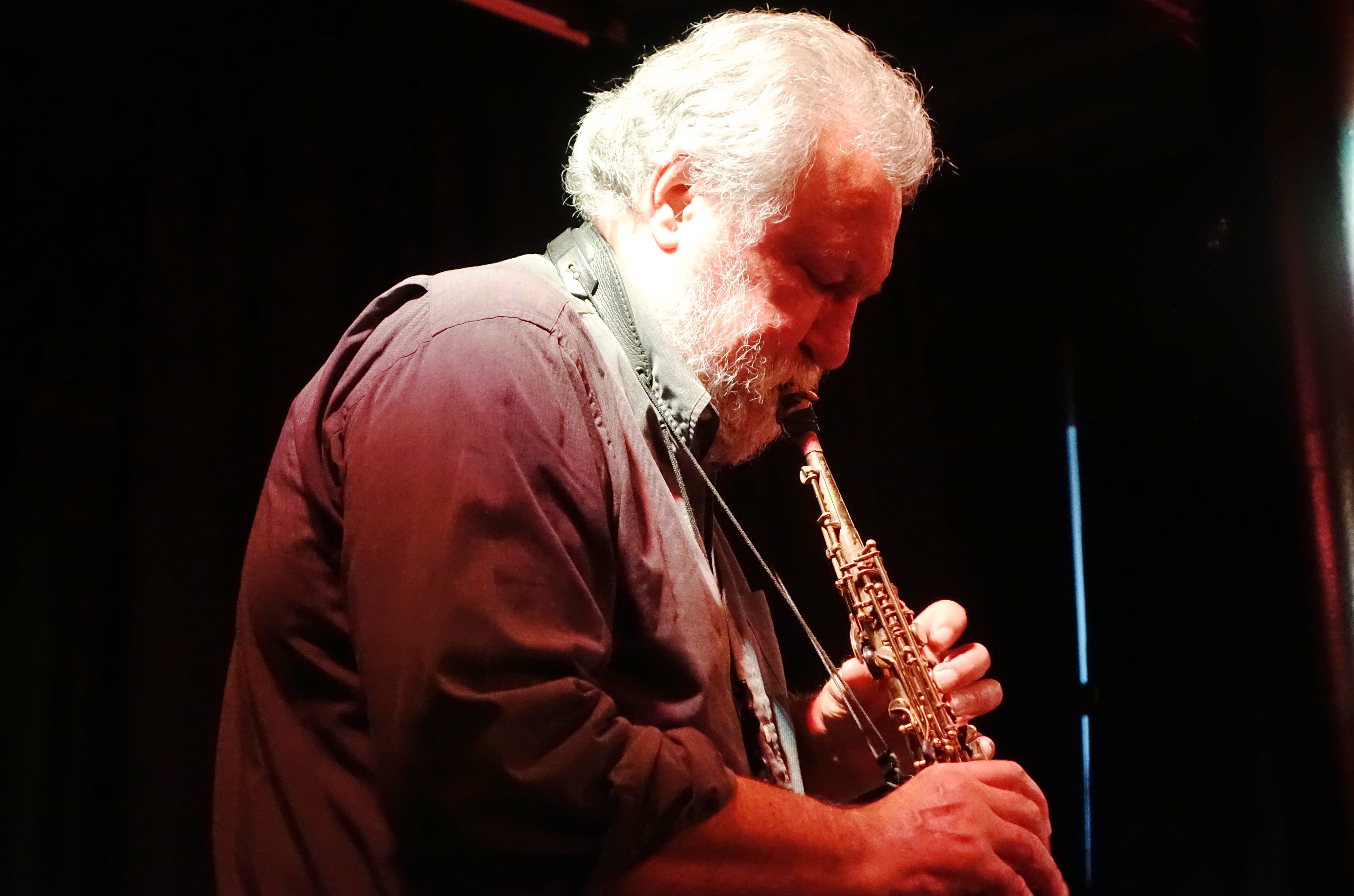 Evan Parker at the Vortex, London in July 2018