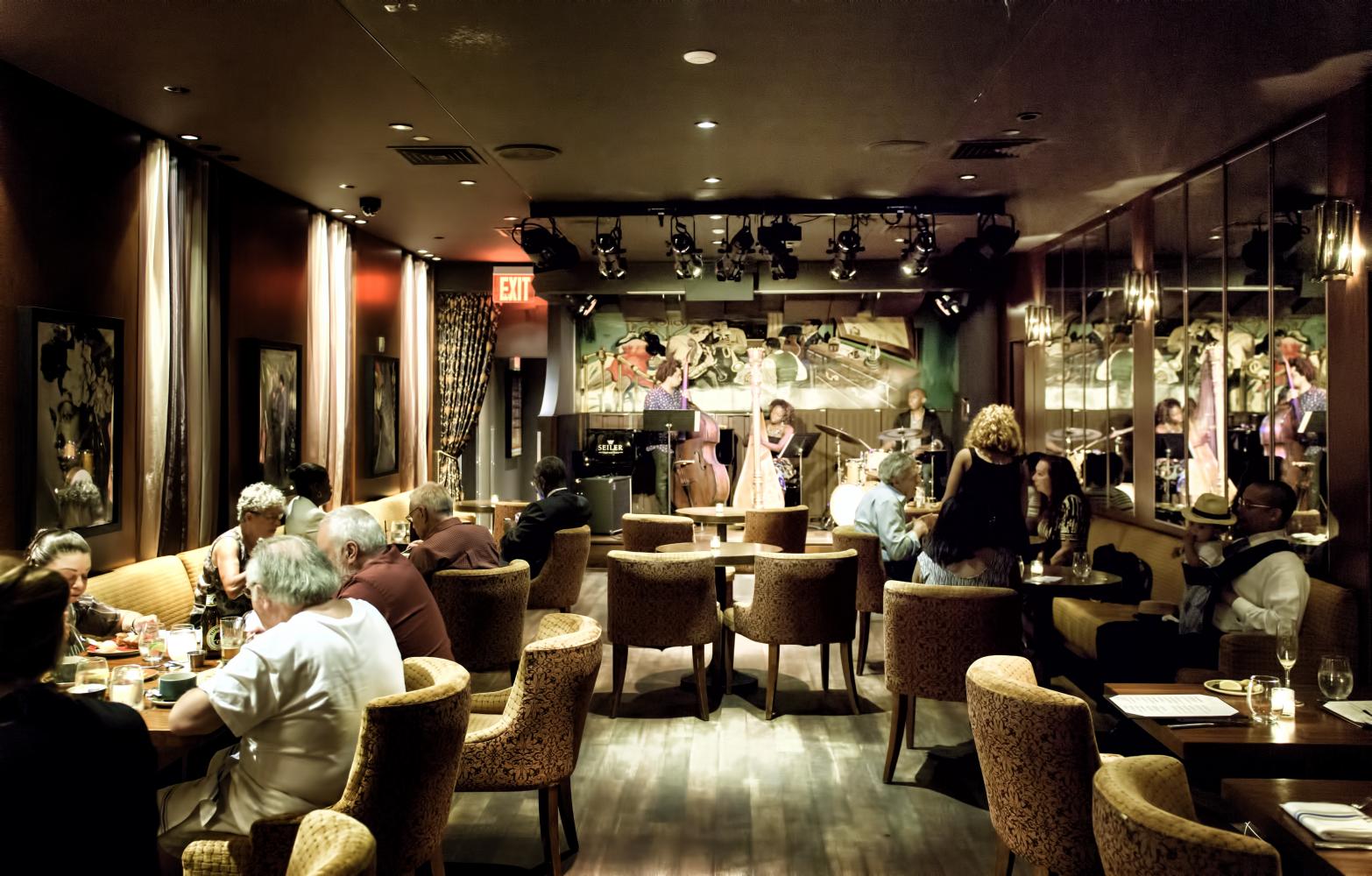 Rashaan Carter, Brandee Younger and E.J. Strickland at Minton's in Harlem