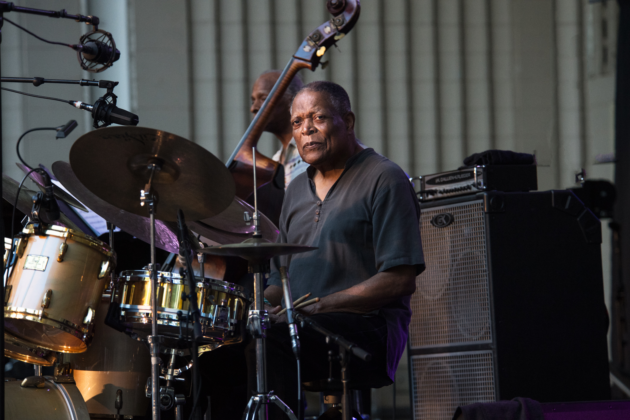 Billy hart at the 2023 Charlie Parker Jazz Festival