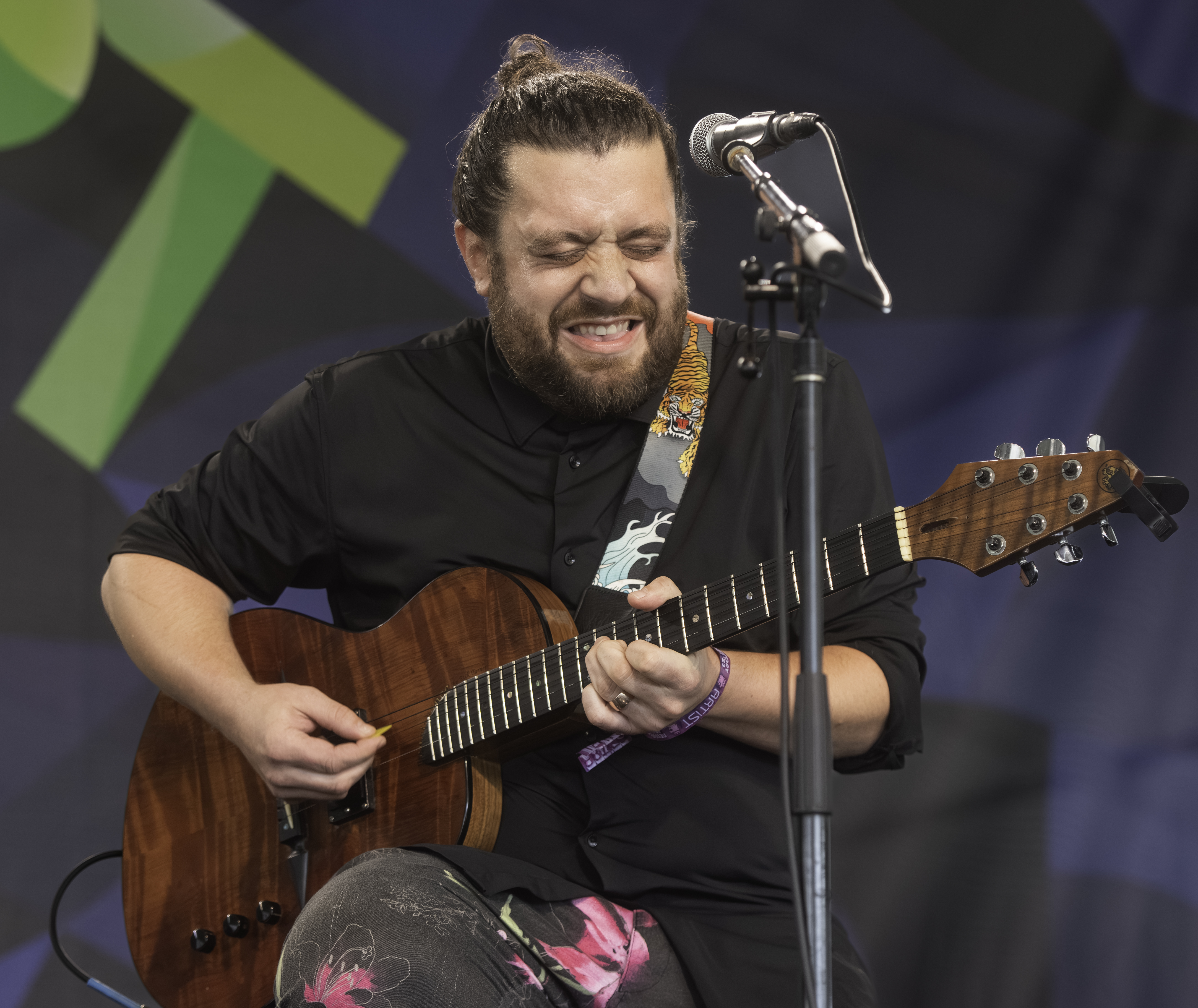 Nick Cassarino with Jennifer Hartswick at the Newport Jazz Festival 2023