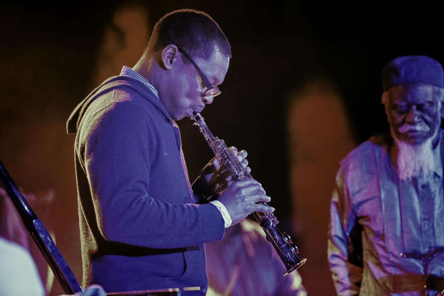 Ravi Coltrane and Pharoah Sanders at The NYC Winter Jazzfest 2017