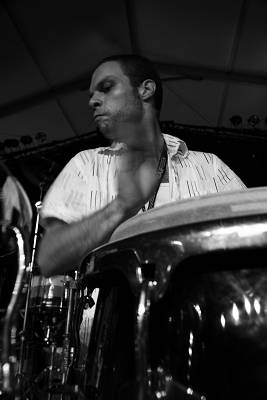 Cyril Regamey with "Batambo" During the Soundcheck at the Swiss World Festival, Vernier, Geneva, Switzerland, 2005