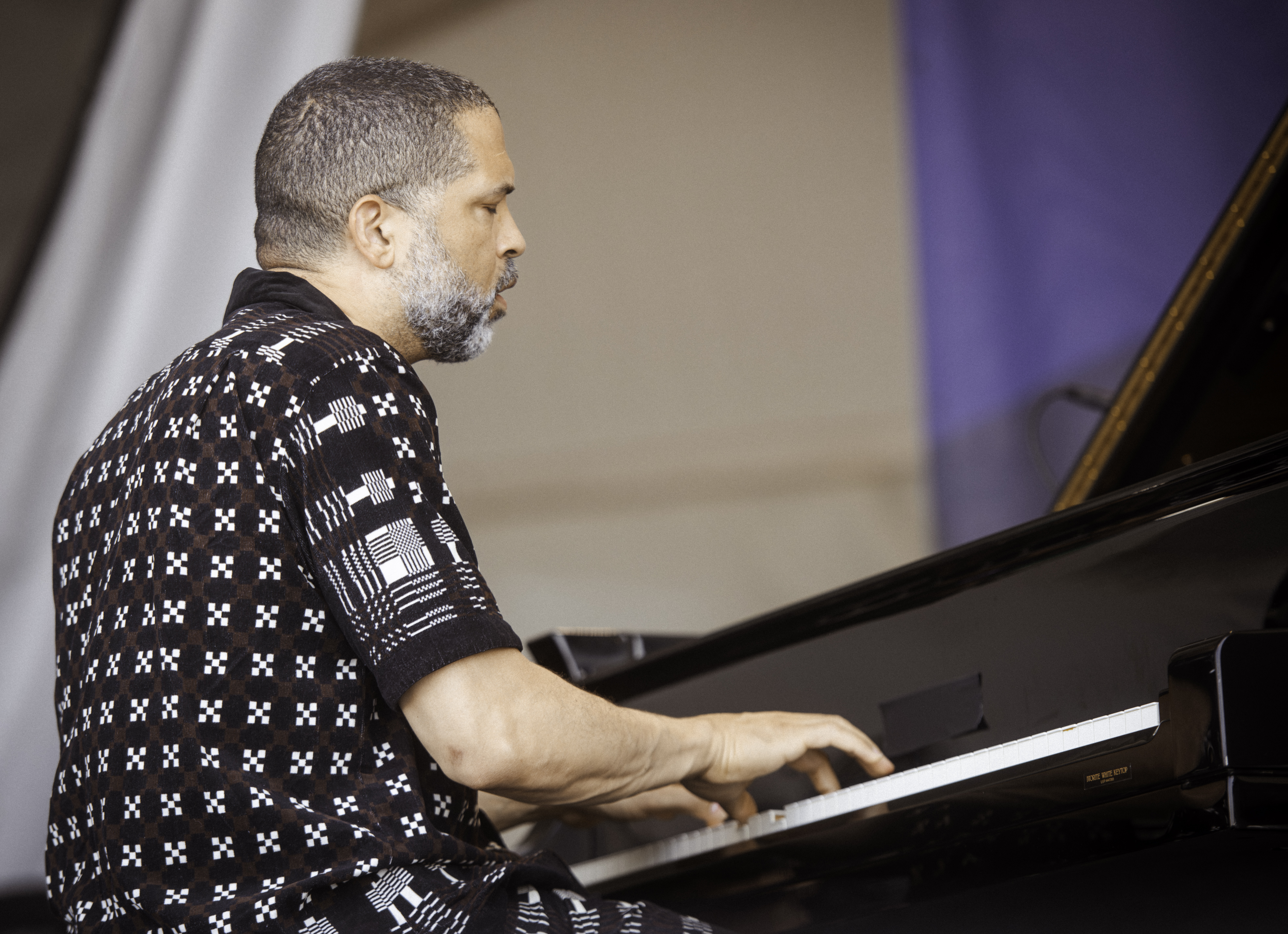 Jason Moran with Charles Lloyd at the Newport Jazz Festival 2023