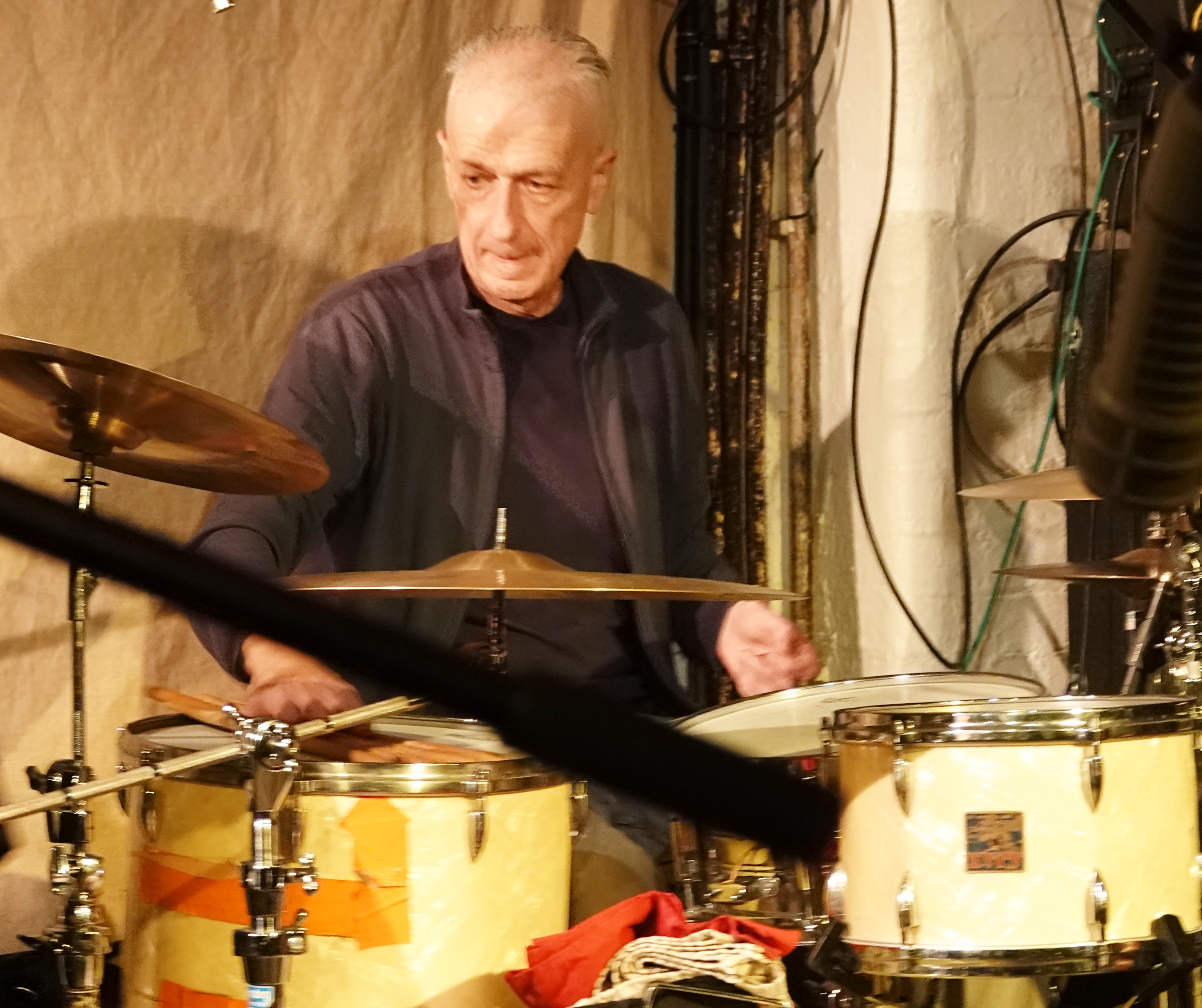 Steve Noble at Cafe Oto Peter Brotzmann Tribute