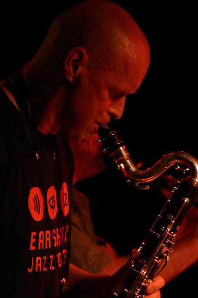 Gebhard Ullmann with "Gebhard Ullmann Clarinet Trio" at Amr, Sud Des Alpes, Geneva, Switzerland, 2004