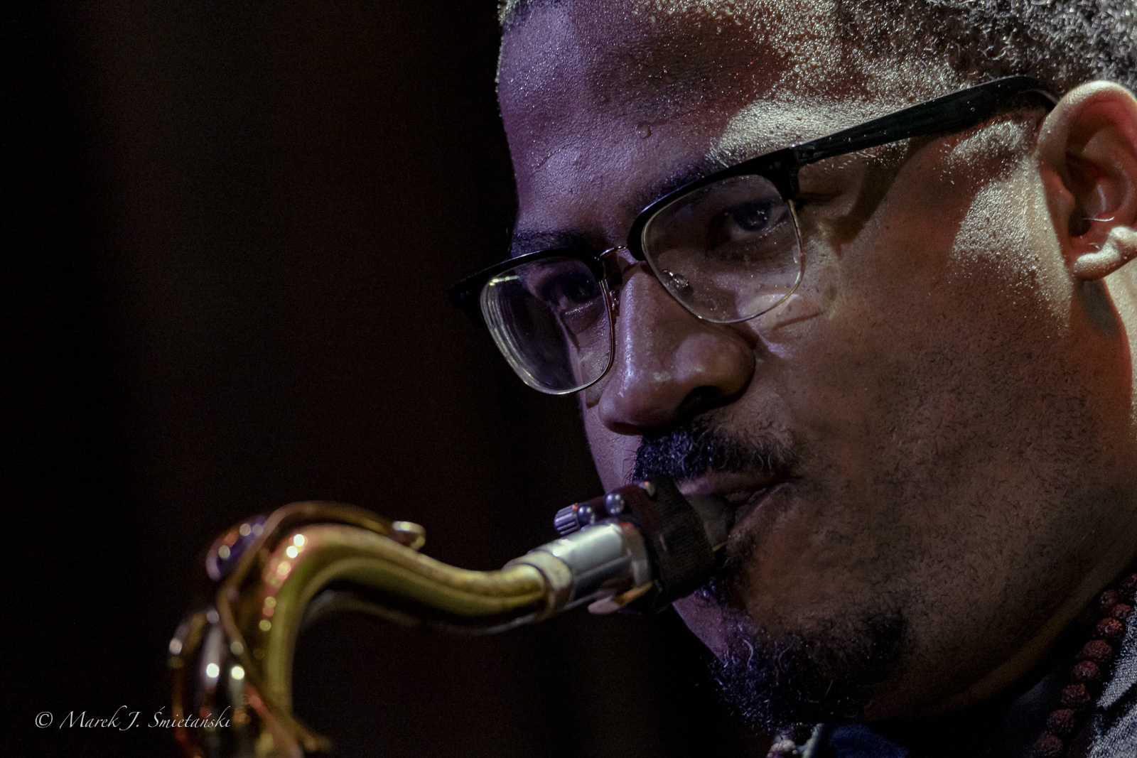 James Brandon Lewis — jazz photo by Marek J. Śmietański | All About Jazz