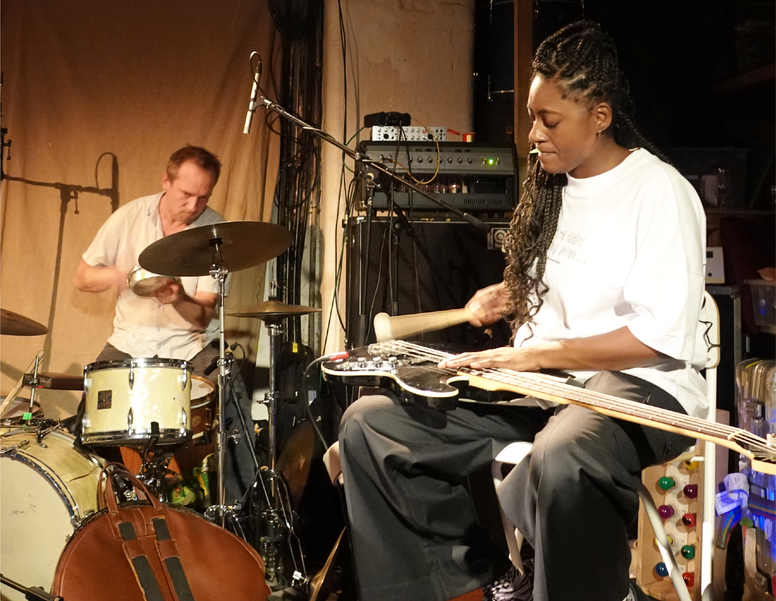 Paal Nilssen-Love & Farida Amadou at Cafe Oto Peter Brotzmann Tribute