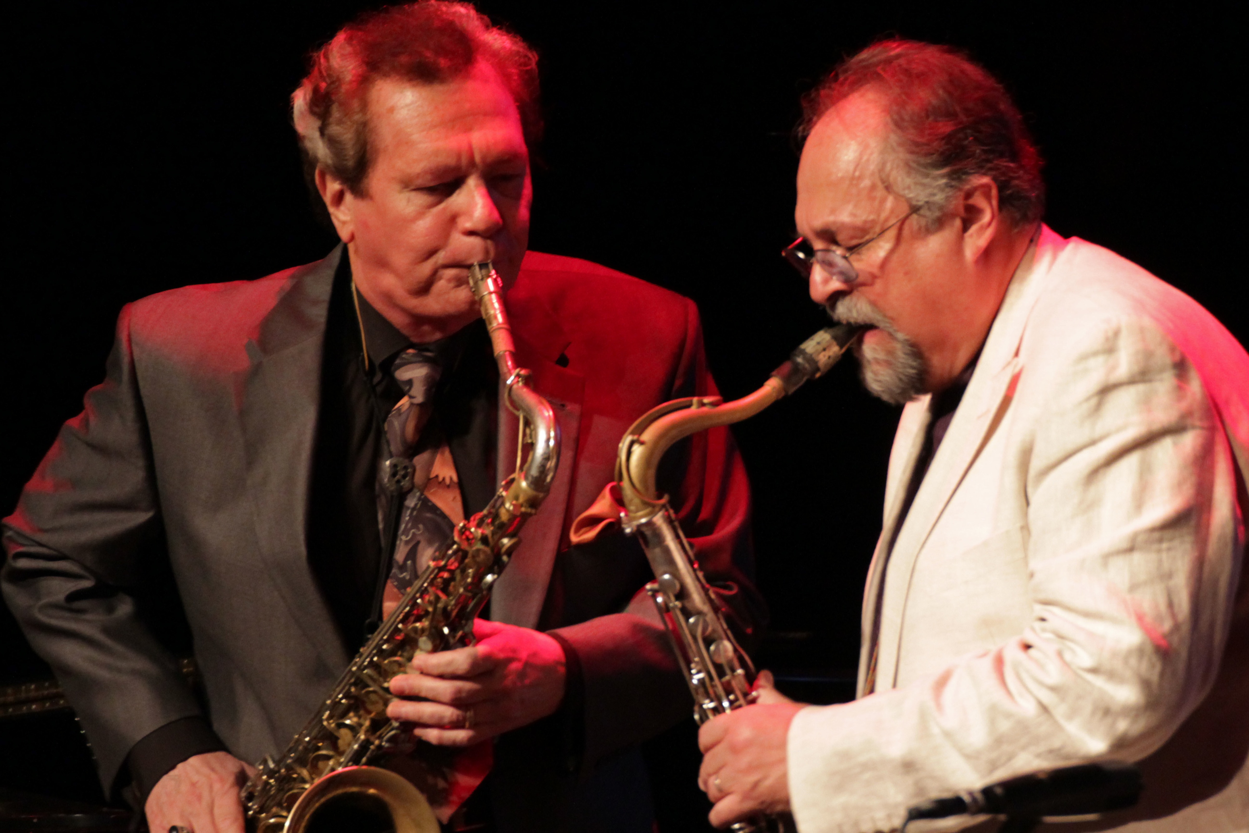 Ernie krivda and joe lovano at tri-c jazzfest cleveland 2013