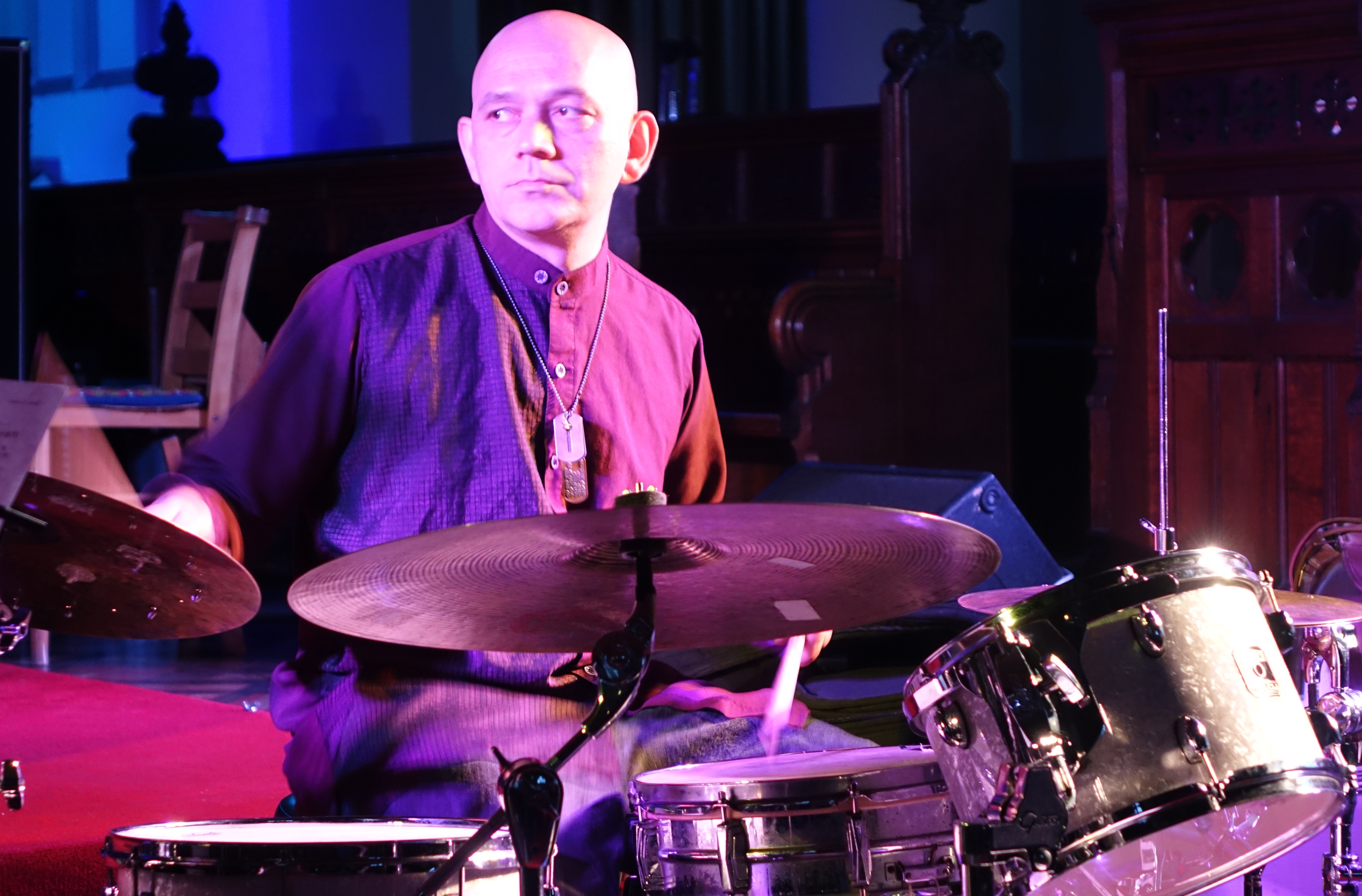 Seb Rochford at Brighton Alternative Jazz Festival in October 2018