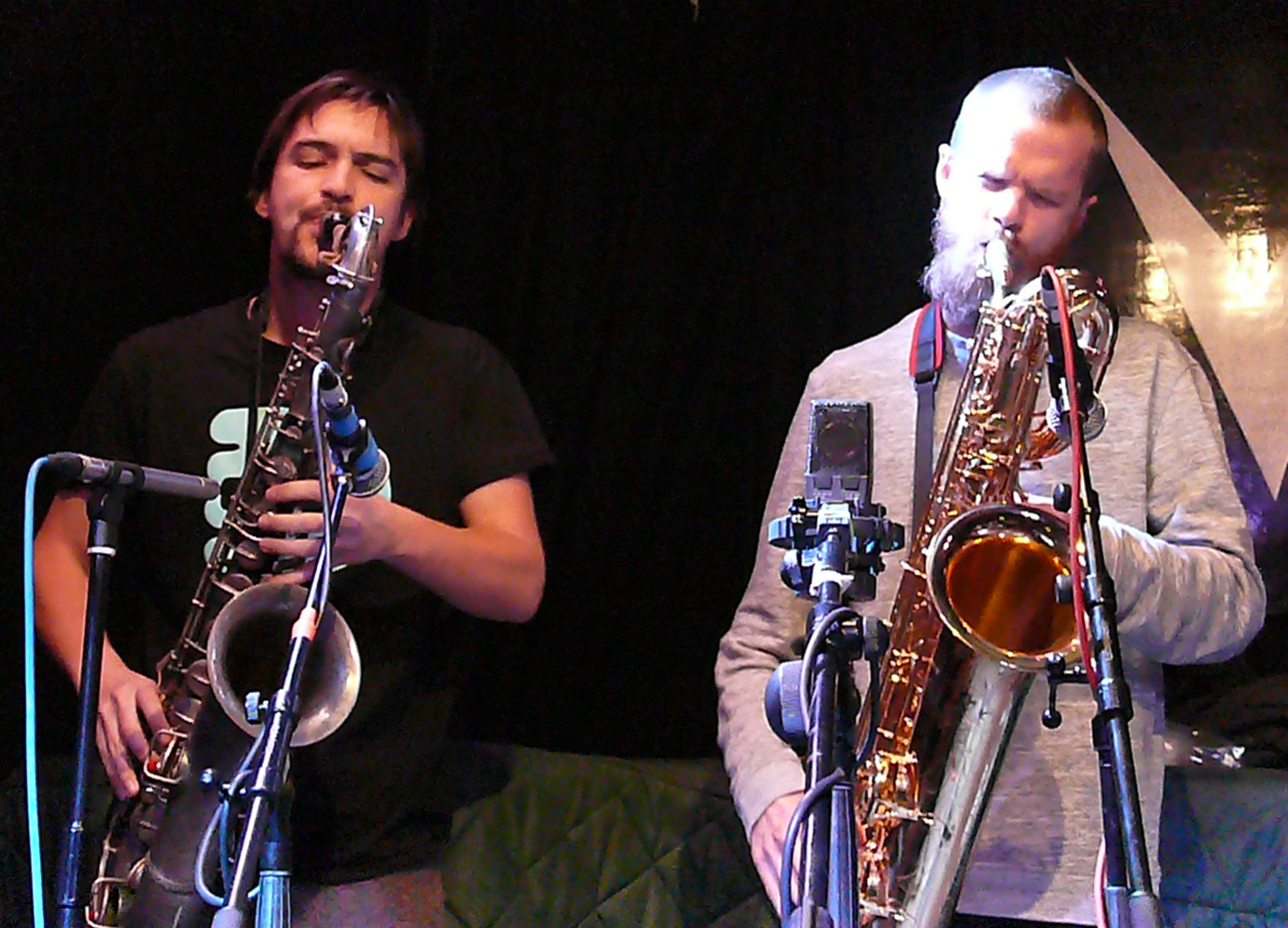 John Dikeman and Colin Webster at the Vortex, London in February 2017