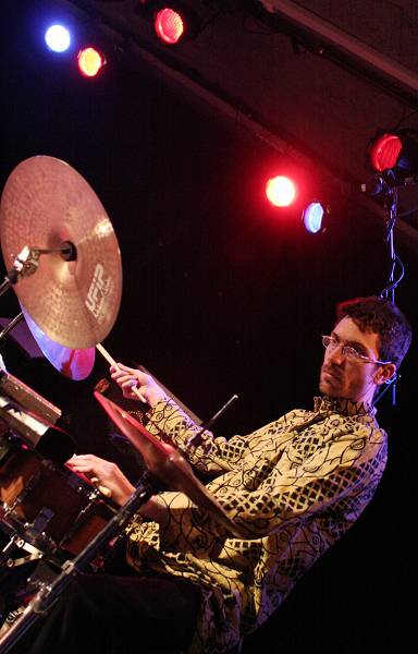 Joe Quitzke with "Matthieu Donarier Trio" at the Sud Des Alpes, Amr, Geneva, Switzerland, March 2006