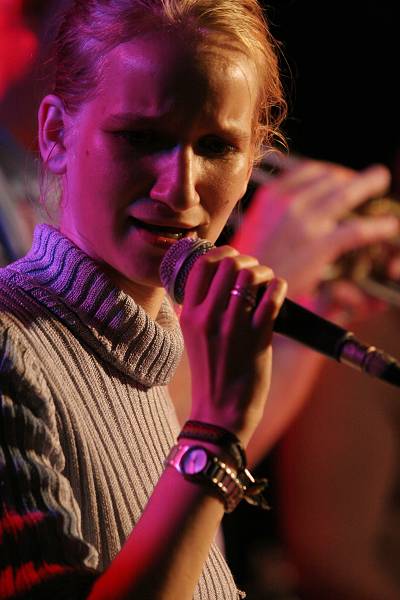 Soraya Berent with the "Little Big Band Workshop Directed by Olivier Magnenat" at the Sud Des Alpes, Amr, May 2006