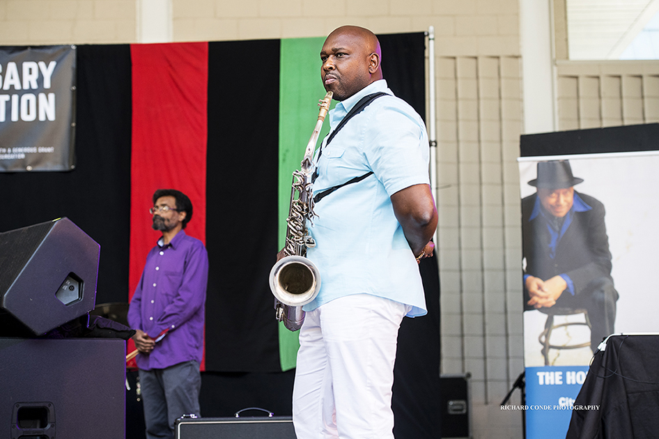 Abraham Burton at the 2017 Charlie Parker Jazz Festival