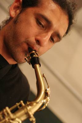 Diego Sossa with "Batambo" 'S Soundcheck at the Kilimandjaro Festival, Thonon-Les-Bains, France, 2005