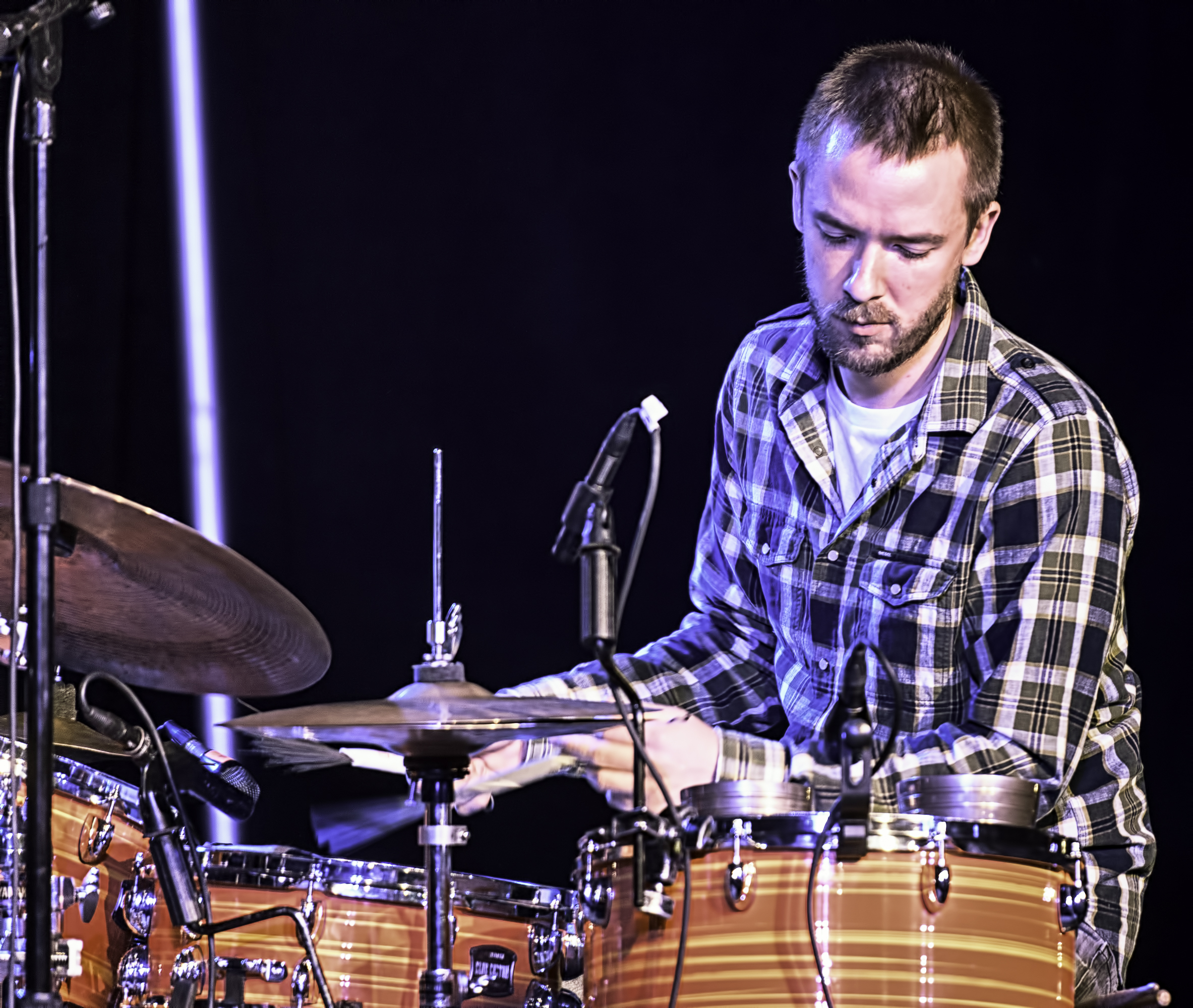 Rob Turner with GoGo Penguin at the Monterey Jazz Festival