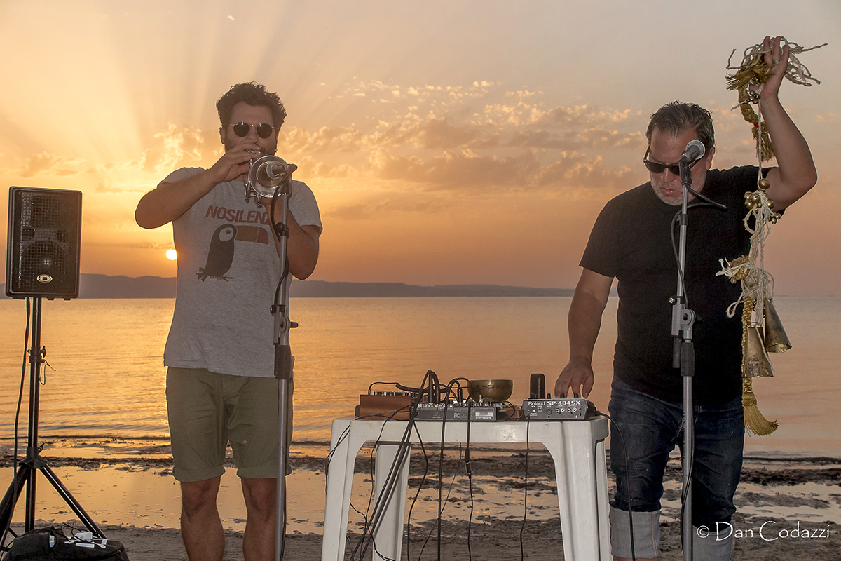 Gabriele Mitelli and Rob Mazurek at Sant'Anna Arresi Festival jazz 2018