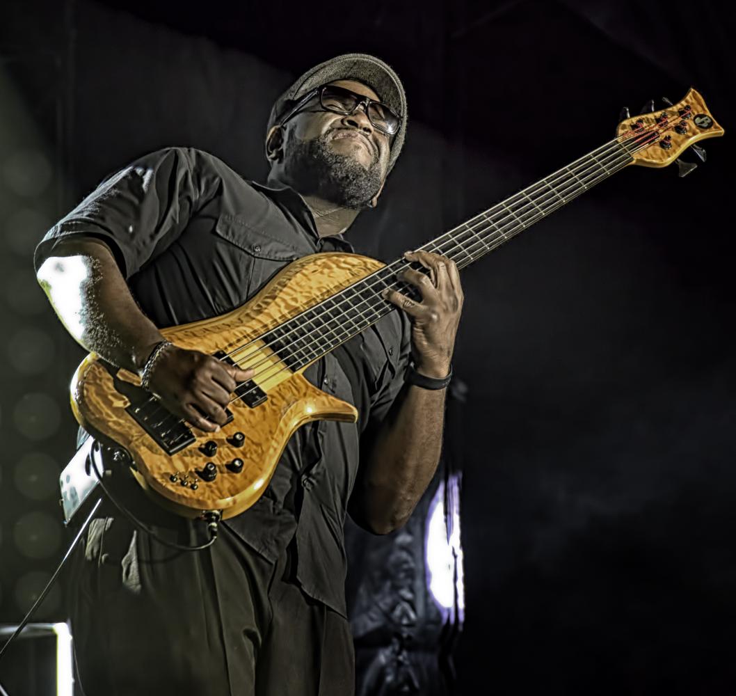 Daric Bennett with the Campbell Brothers at the Montreal International Jazz Festival 2016