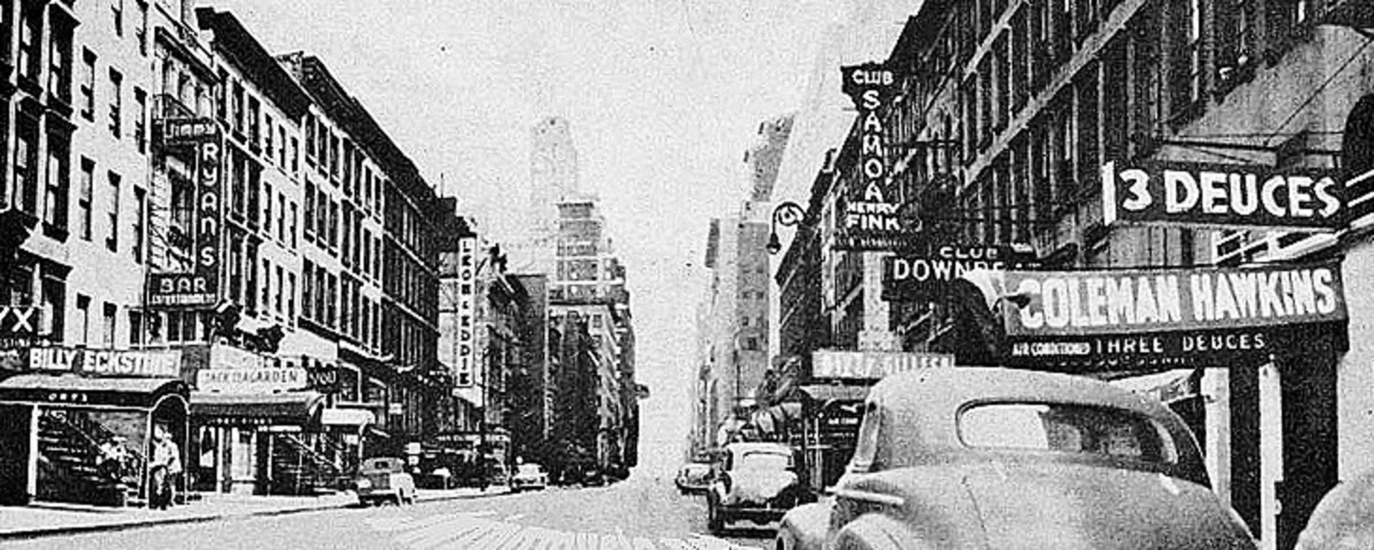 Coleman Hawkins, Three Deuces, 52nd Street, Manhattan