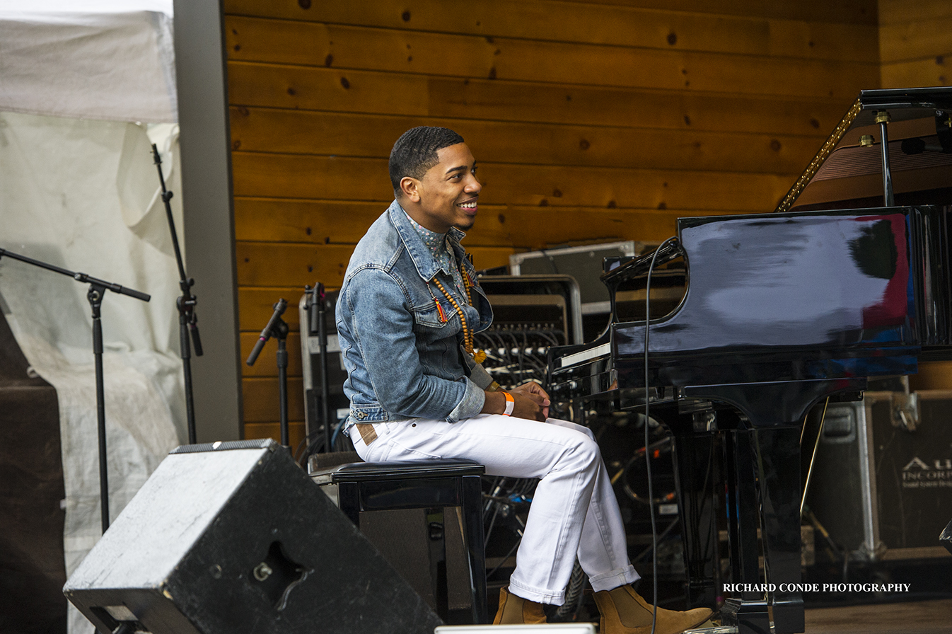 Christian Sands at the 2018 Freihofer Saratoga Jazz Festival