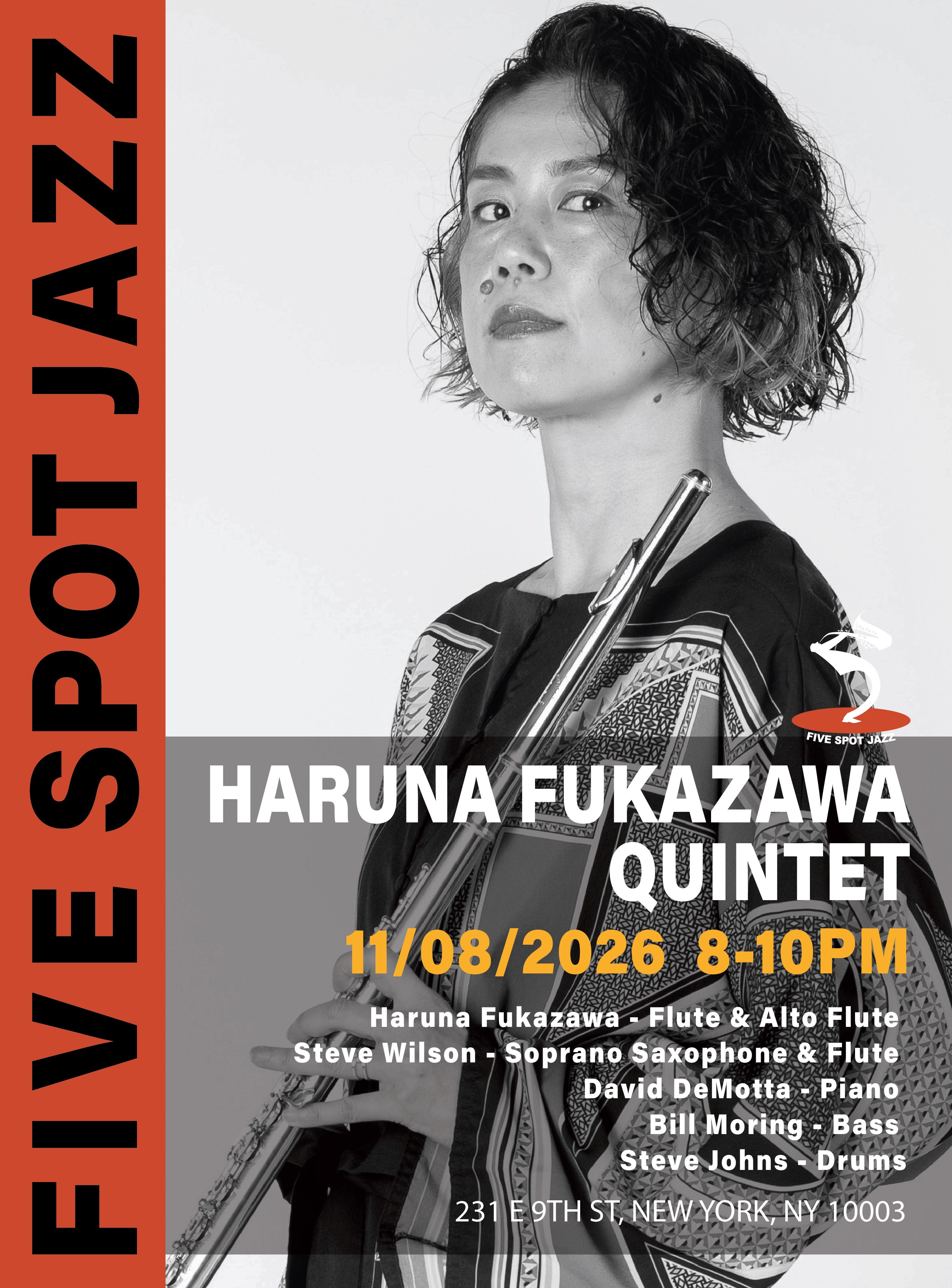 Haruna Fukazawa Quintet — jazz photo by FIVE SPOT JAZZ | All About Jazz