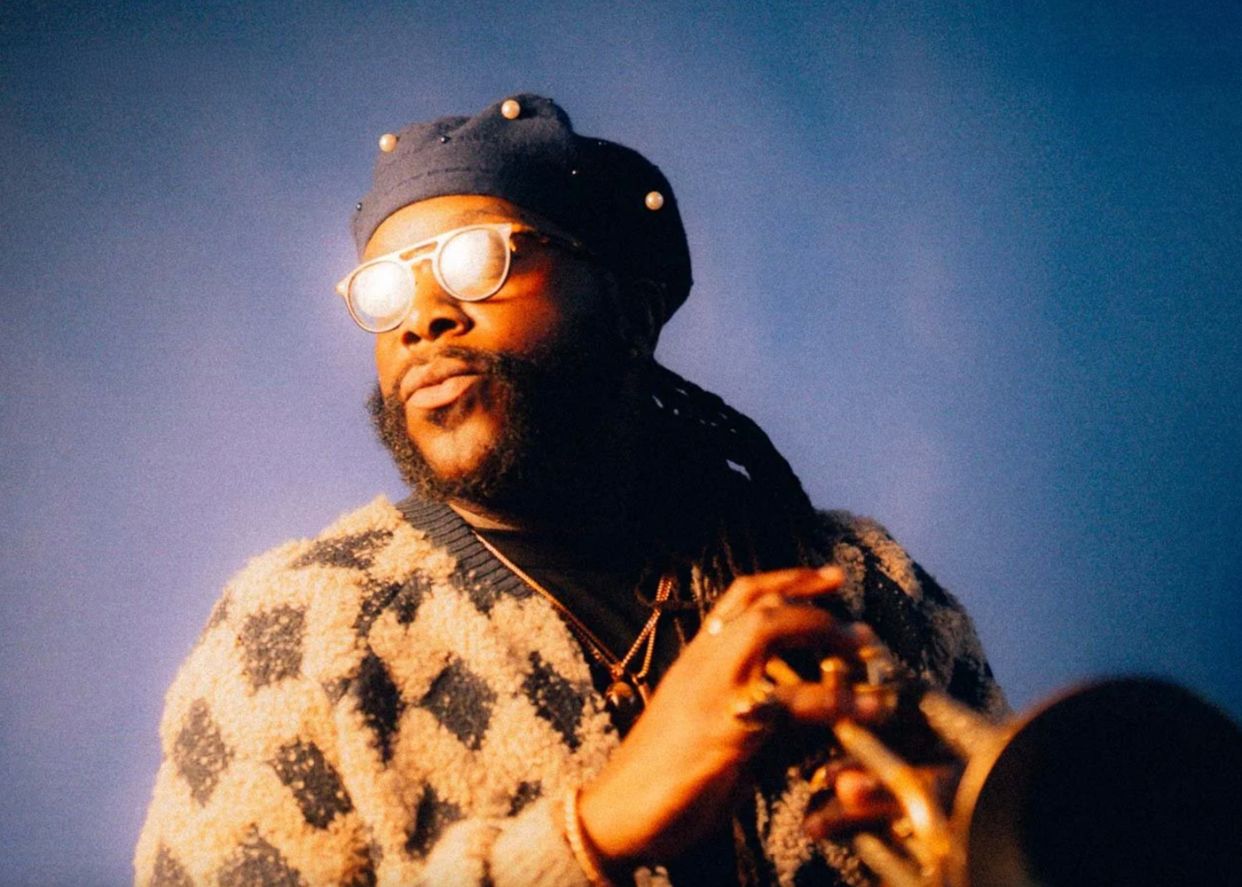 Marquis Hill – Sweet Surrender Trio — jazz photo by Kyle Knoke | All About Jazz