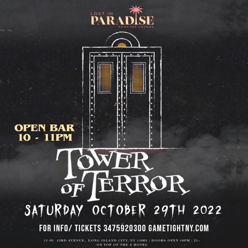 Lost In Paradise Queens Rooftop Saturday Halloween Openbar Party 2022