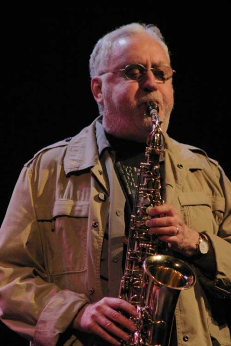 Lee Konitz with "George Schuller, Ed Schuller and Lee Konitz Trio" at the Amr Jazz Festival, Alhambra, Geneva, Switzerland, 2005