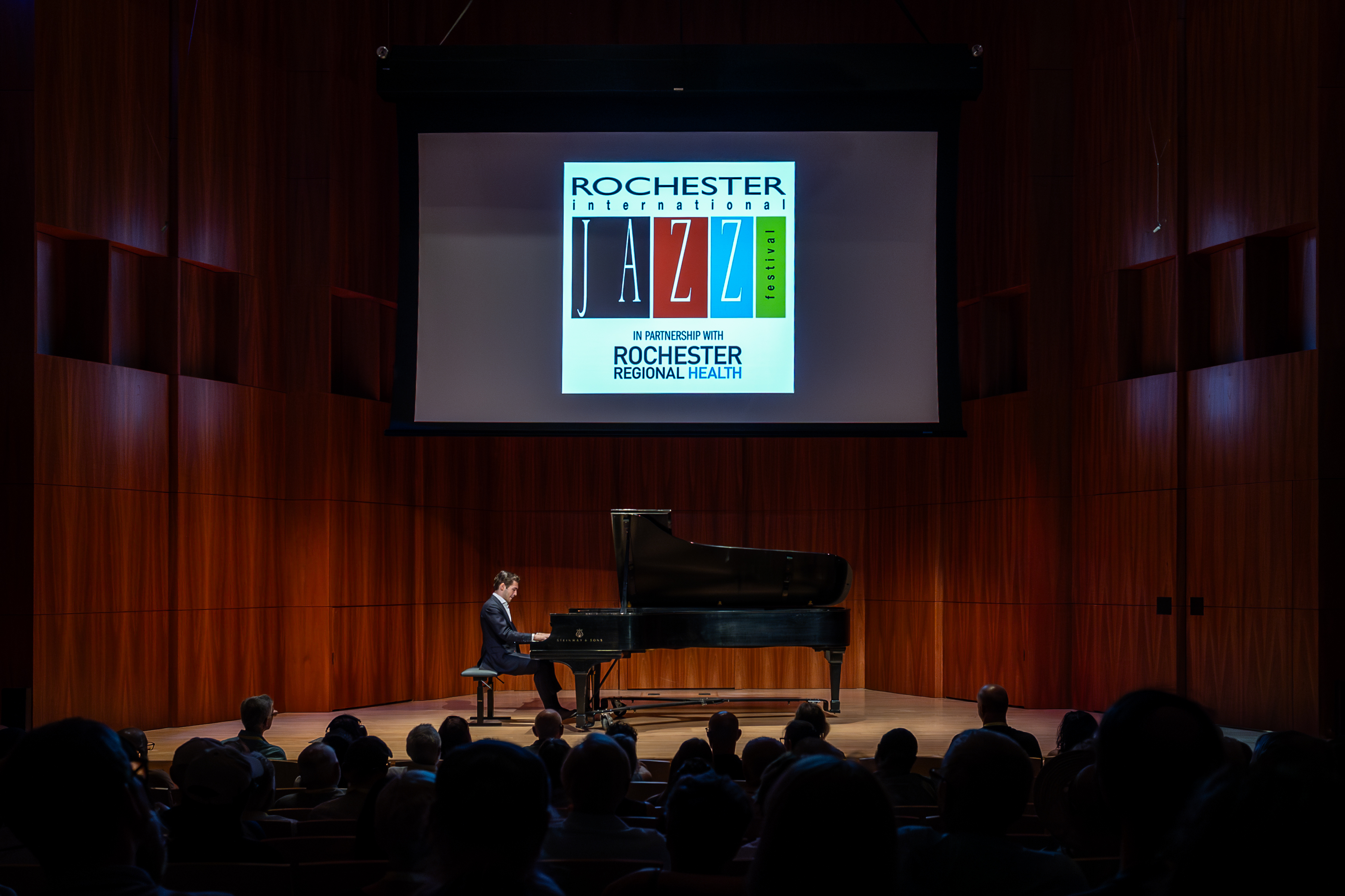 Brandon Goldberg at the 2025 Rochester International Jazz Festival