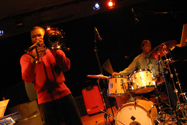 Robin Eubanks and Kenwood Dennardwith "Robin Eubanks - Eb3" at Amr, Sud Des Alpes, Geneva, Switzerland, 2005