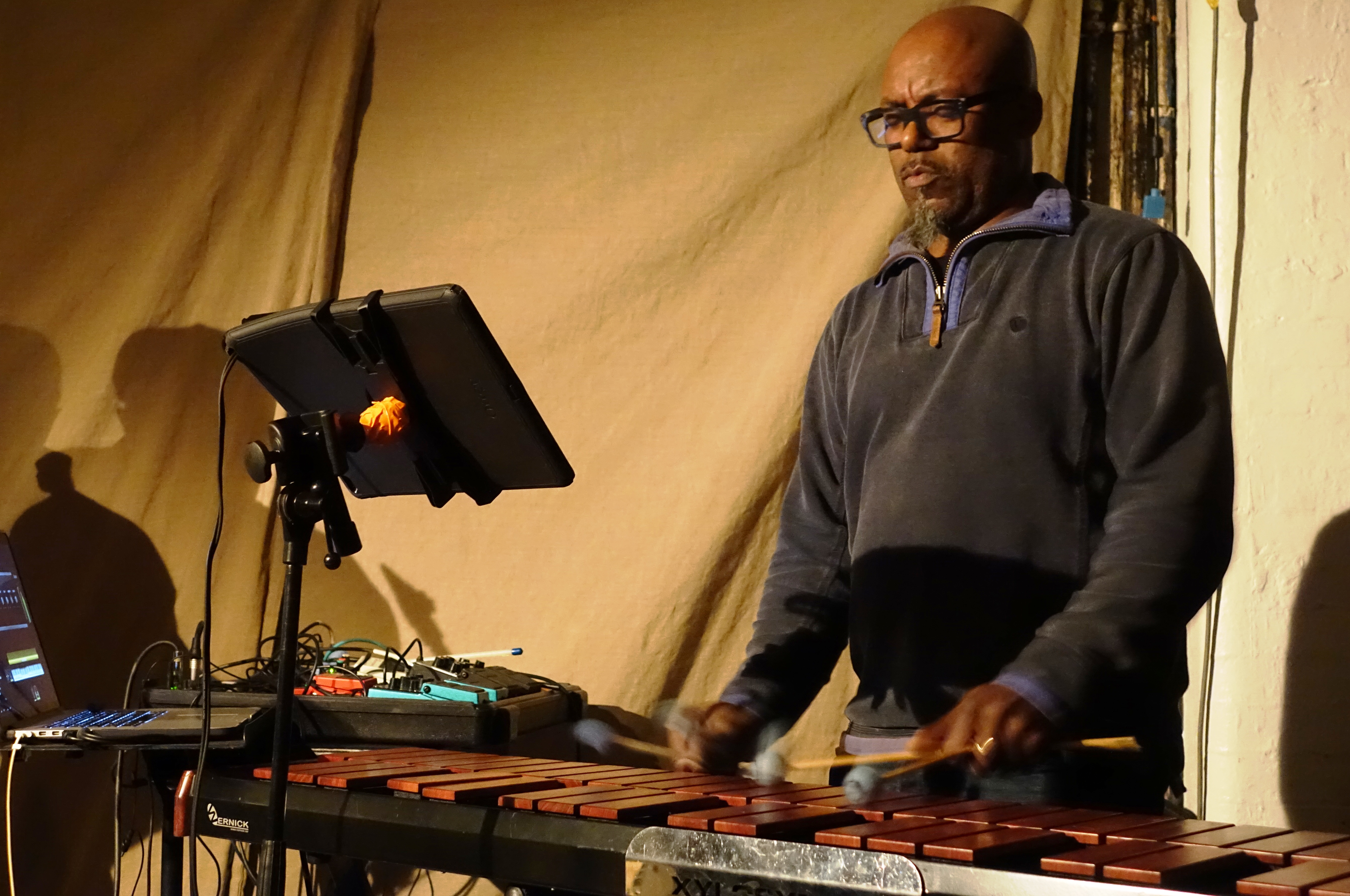 Orphy Robinson at Cafe Oto, London in December 2017