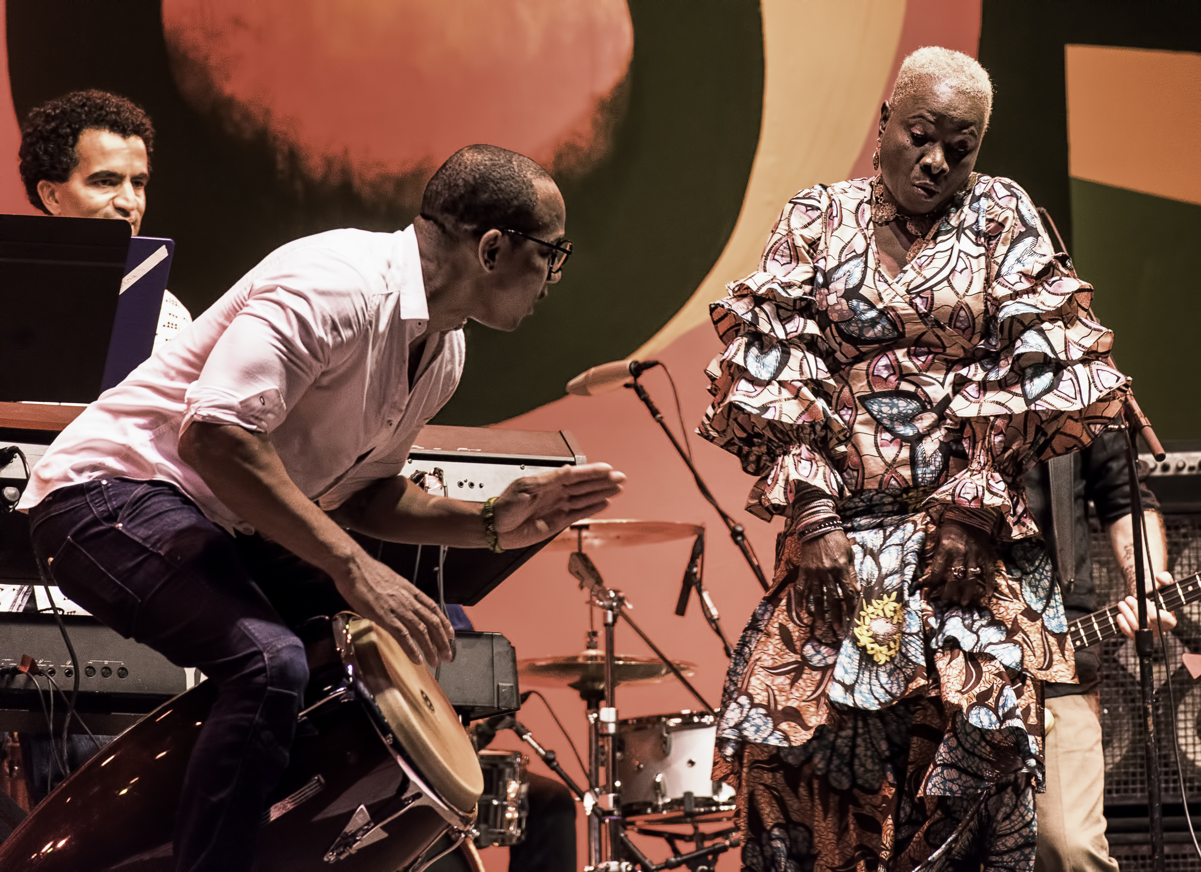 Pedrito Martinez, Angelique Sanchez and Edgar Pantoja with Angelique Kidjo's Tribute to Salsa at the Monterey Jazz Festival