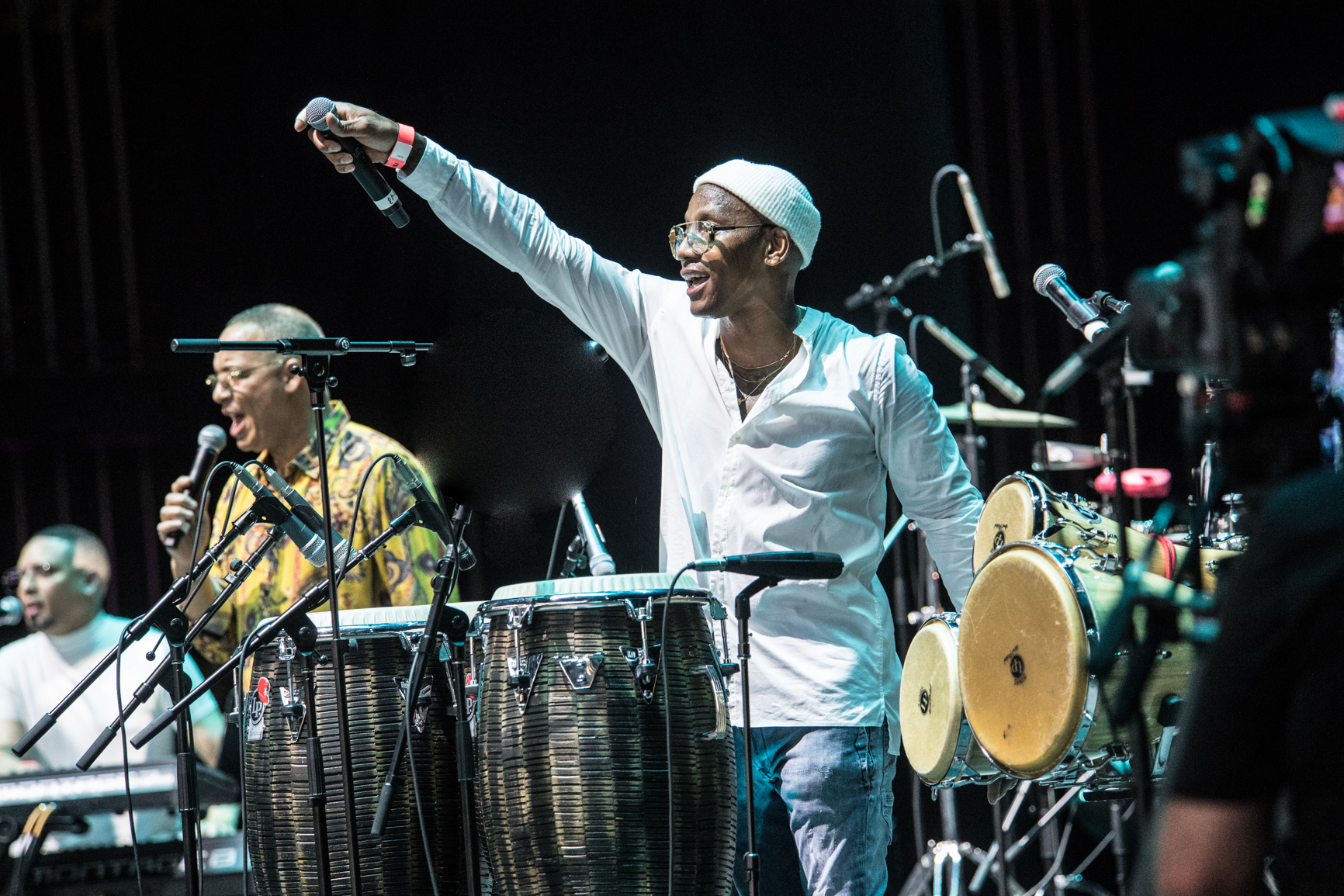 Pedrito Martinez at the 2022 Saratoga Jazz Festival