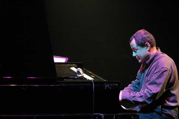 Moncef Genoud with the "Moncef Genoud Trio Feat. Sylvain Beuf" at the Amr Jazz Festival, Alhambra, Geneva, Switzerland, 2005